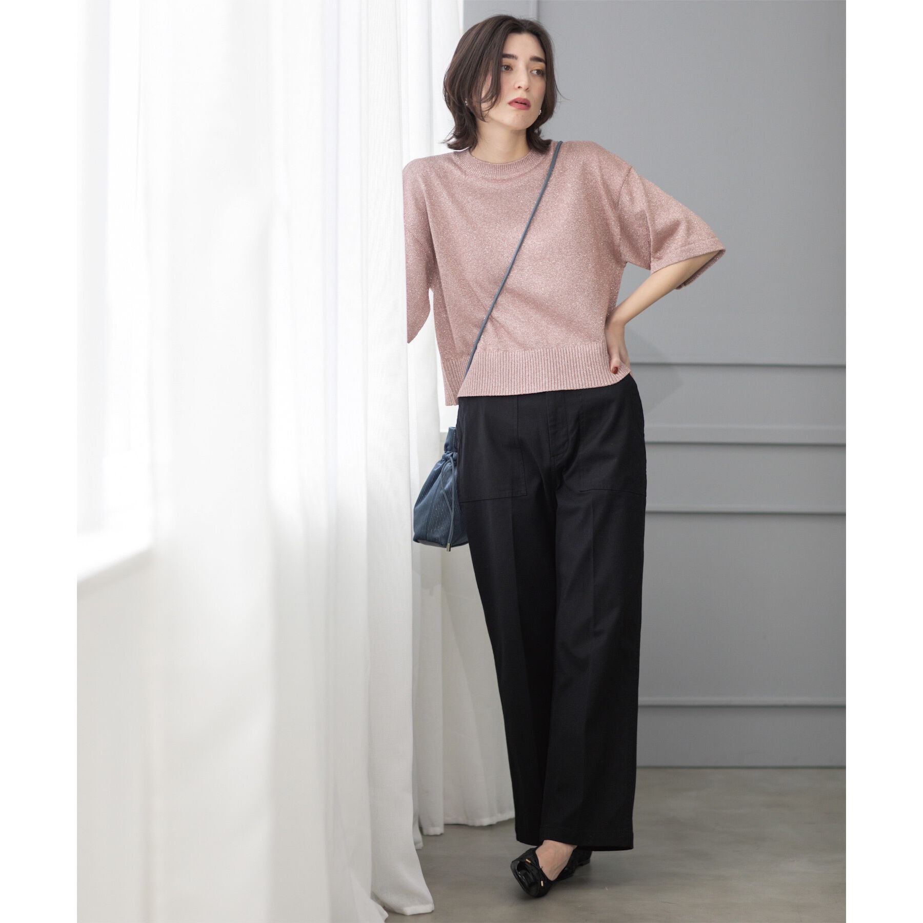 OPAQUE.CLIP「《S-LLサイズ》ストレッチベイカーワイドパンツ【洗濯機洗い可】」|その他|