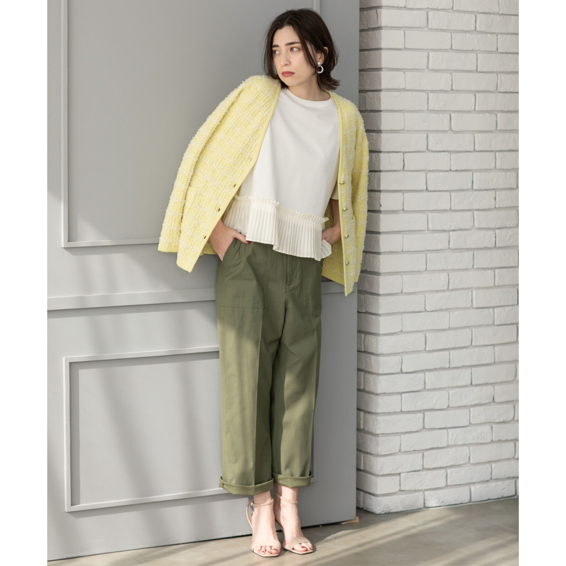 OPAQUE.CLIP「《S-LLサイズ》ストレッチベイカーワイドパンツ【洗濯機洗い可】」|その他|