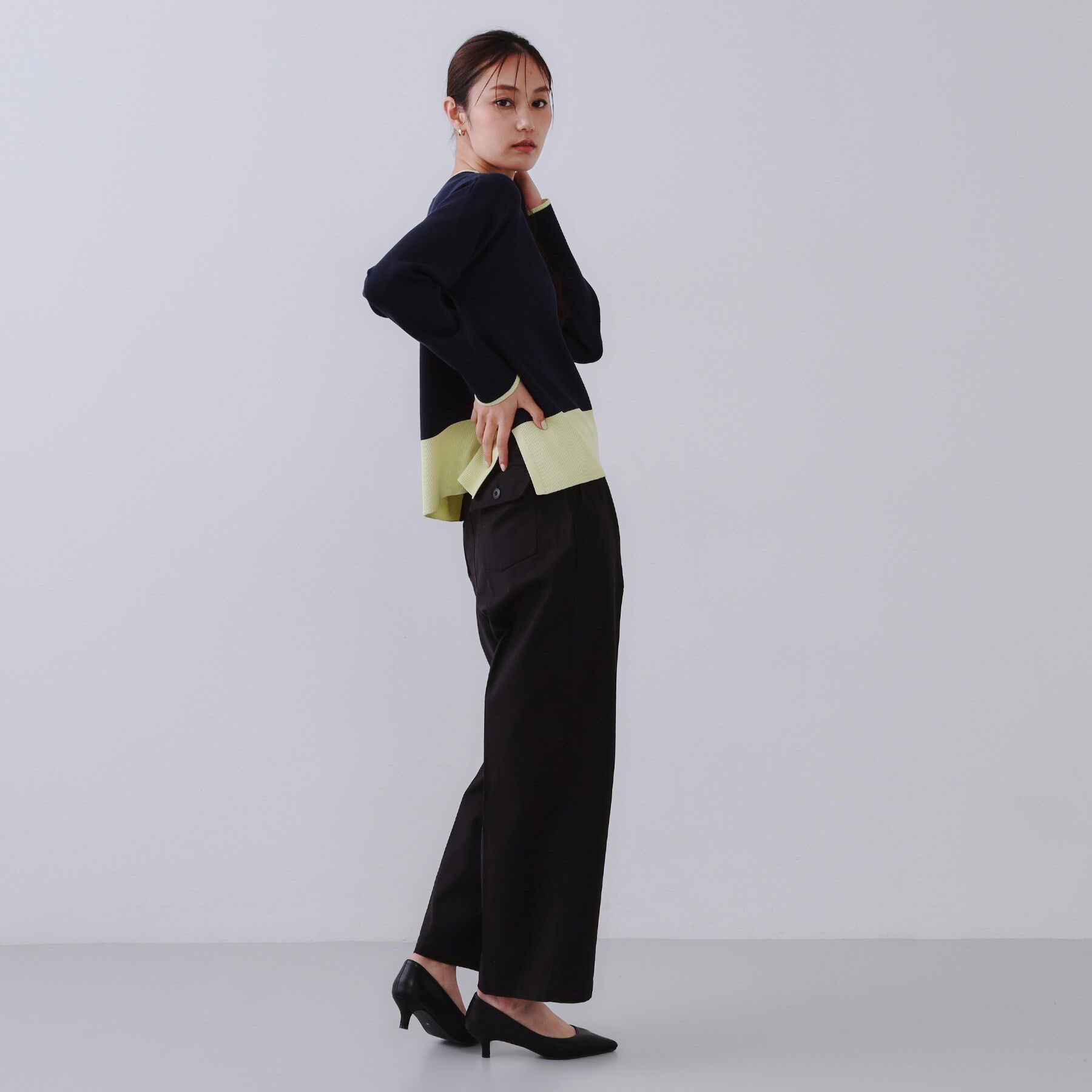 OPAQUE.CLIP「《S-LLサイズ》ストレッチベイカーワイドパンツ【洗濯機洗い可】」|その他|