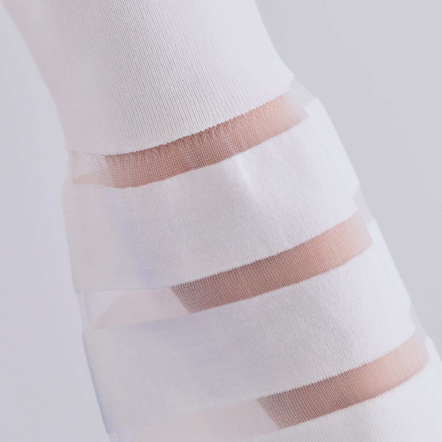 OPAQUE.CLIP「《6色展開》シアーボーダーフレアスリーブニット【洗濯機洗い可】」|ニット・セーター|