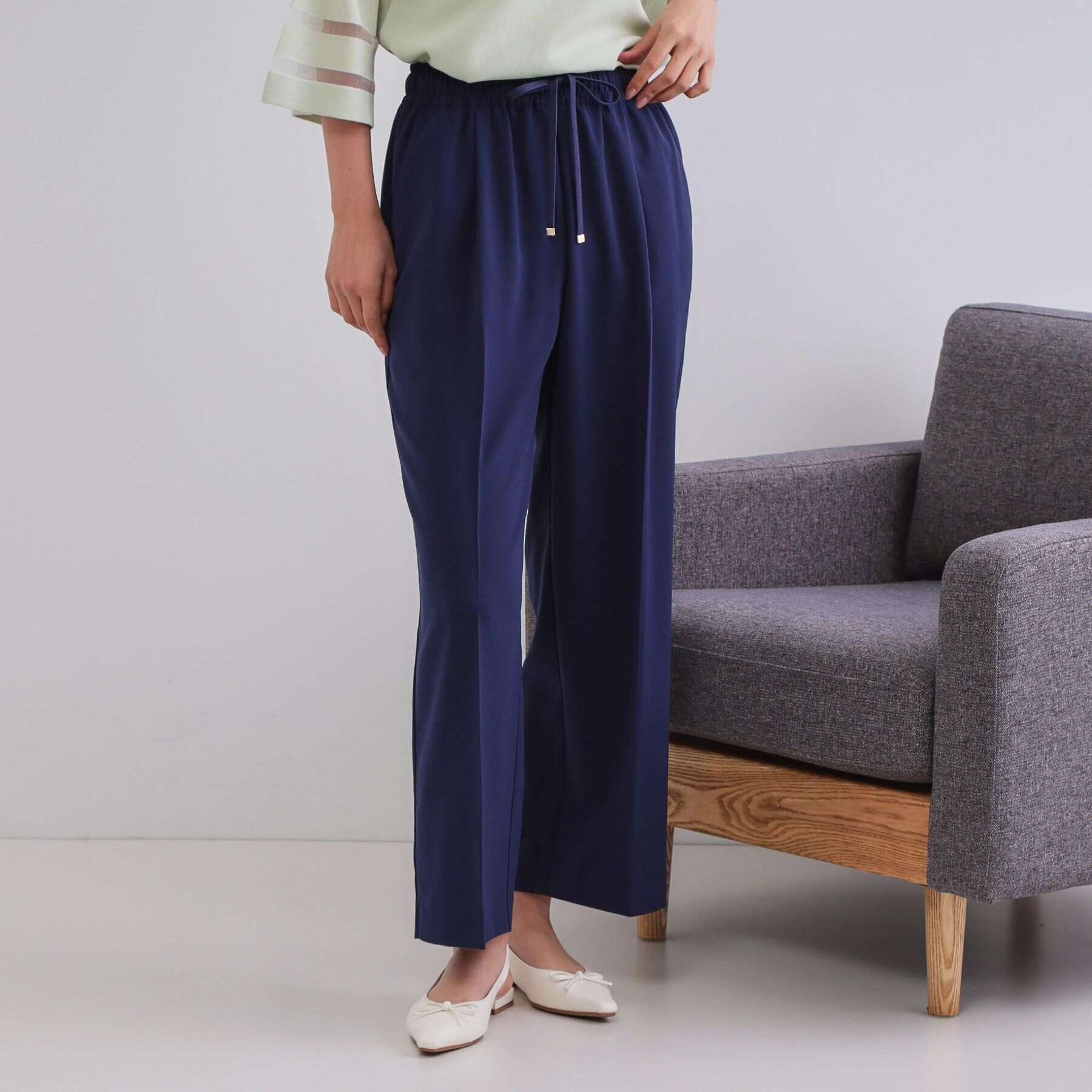 OPAQUE.CLIP「《6色展開/丈が選べる》美脚イージーワイドパンツ/セットアップ対応【ストレッチ/洗濯機洗い可/防シワ」|その他|