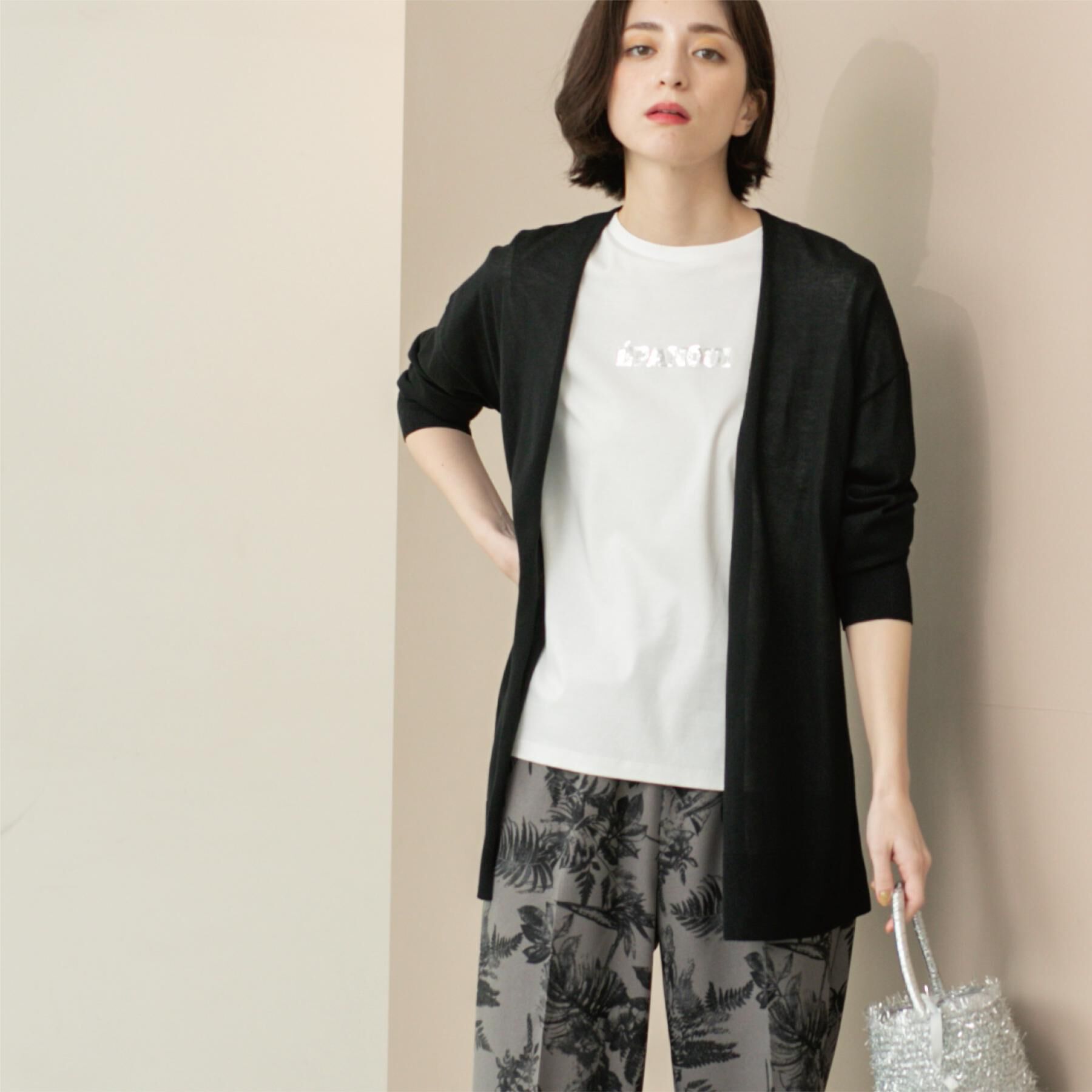 OPAQUE.CLIP「ミドル丈ニットカーディガン【抗ピル/洗濯機洗い可/接触冷感】」|カーディガン|