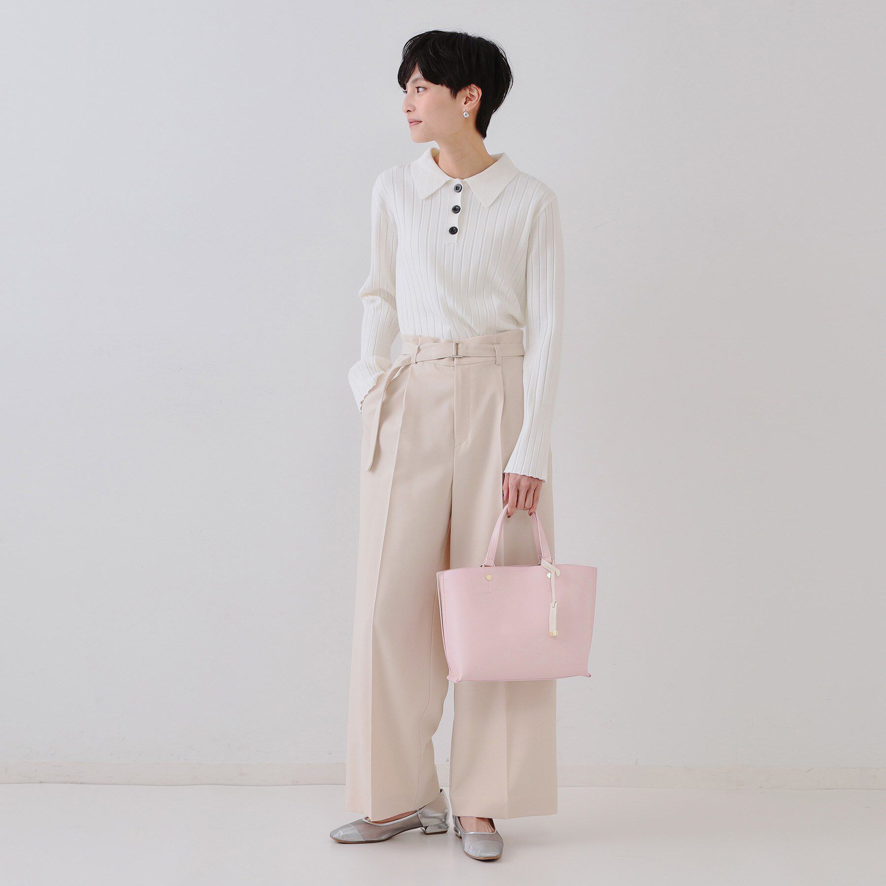 OPAQUE.CLIP「【2WAY】バイカラー3層ミドルトートバッグ」|トートバッグ|