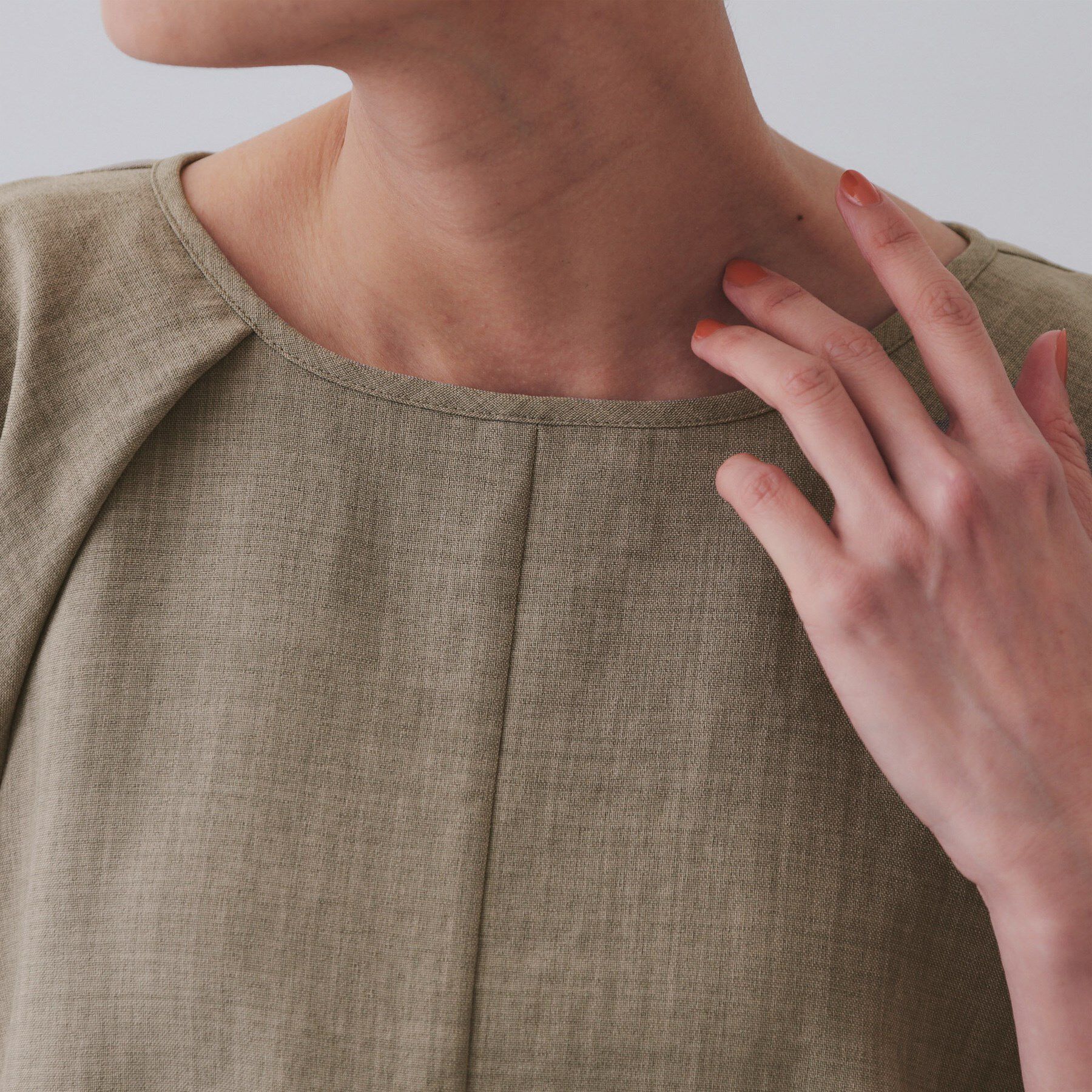 OPAQUE.CLIP「タックボリュームスリーブブラウス【洗濯機洗い可】」|シャツ・ブラウス|