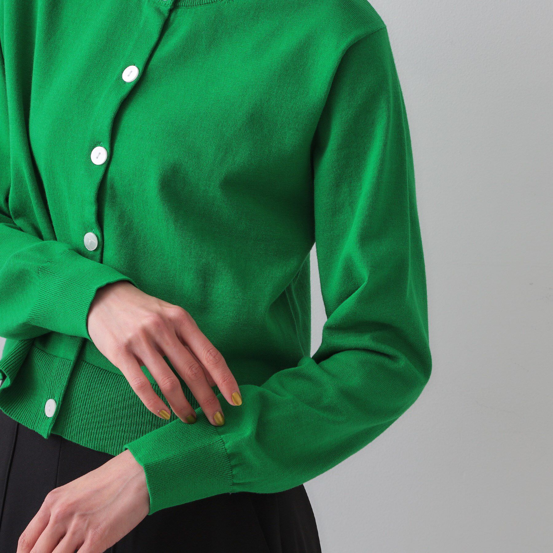 OPAQUE.CLIP「ショートニットカーディガン【UV/洗濯機洗い可】」|カーディガン|