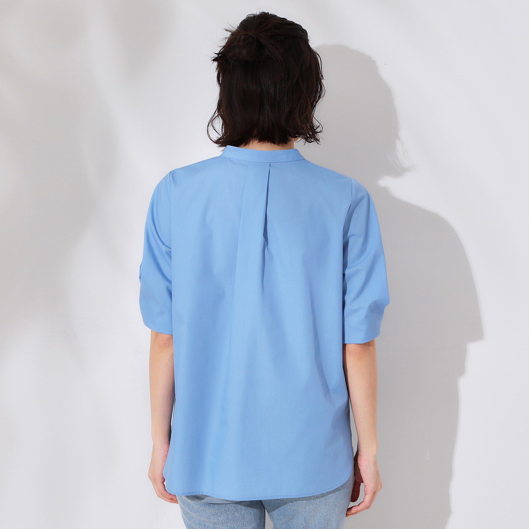 OPAQUE.CLIP「スキッパータックスリーブブラウス【洗濯機洗い可】」|シャツ・ブラウス|