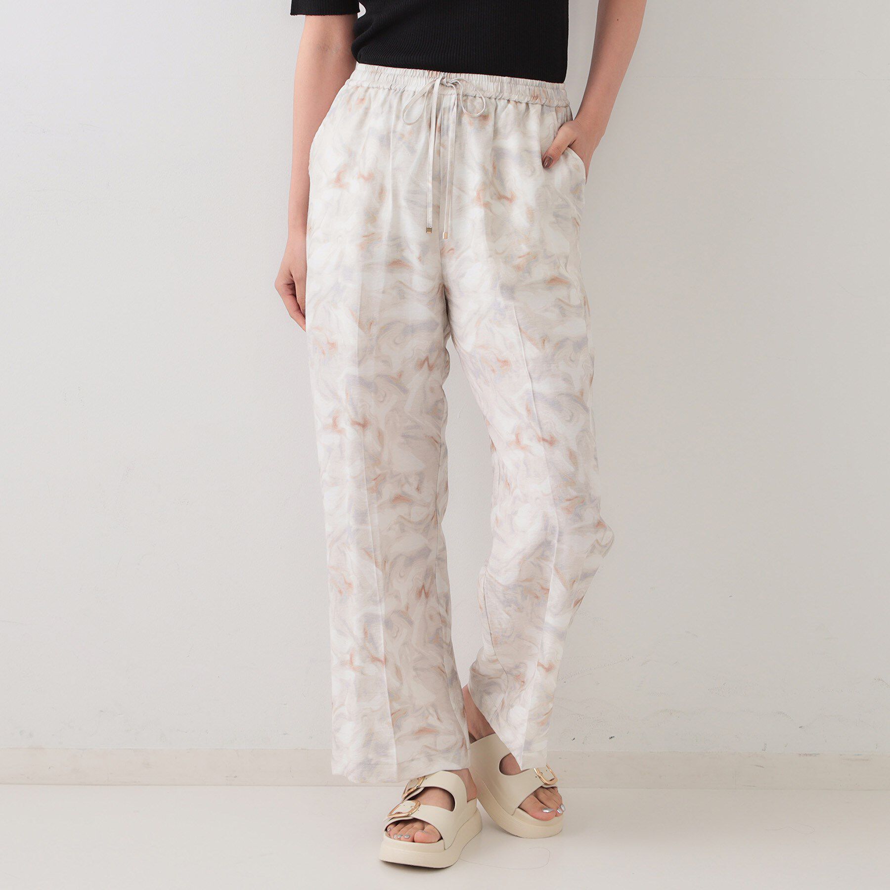OPAQUE.CLIP「ぼかしアート柄イージーパンツ【洗濯機洗い可】」|その他|