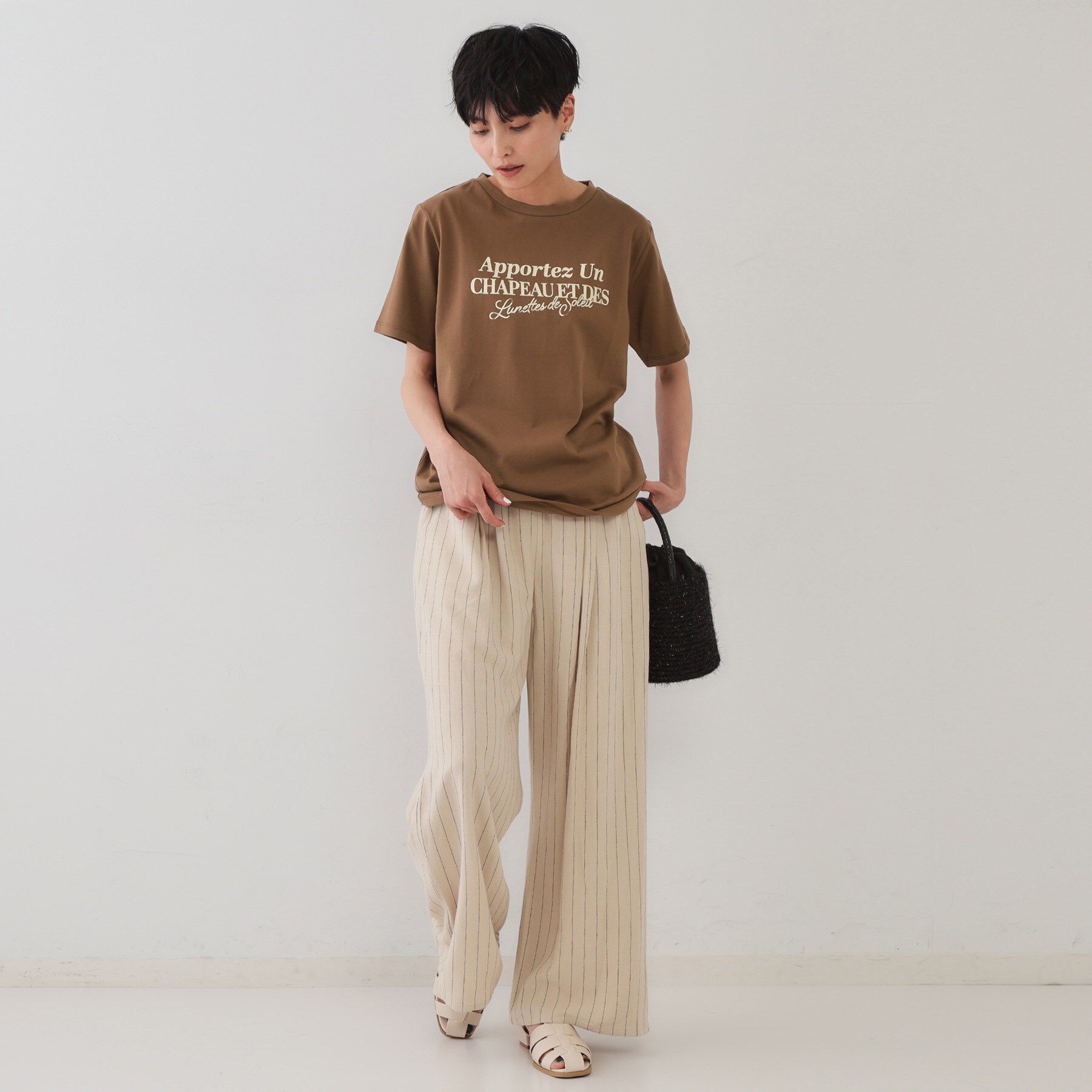 OPAQUE.CLIP「サーフロゴTシャツ【洗濯機洗い可】」|Tシャツ・カットソー|