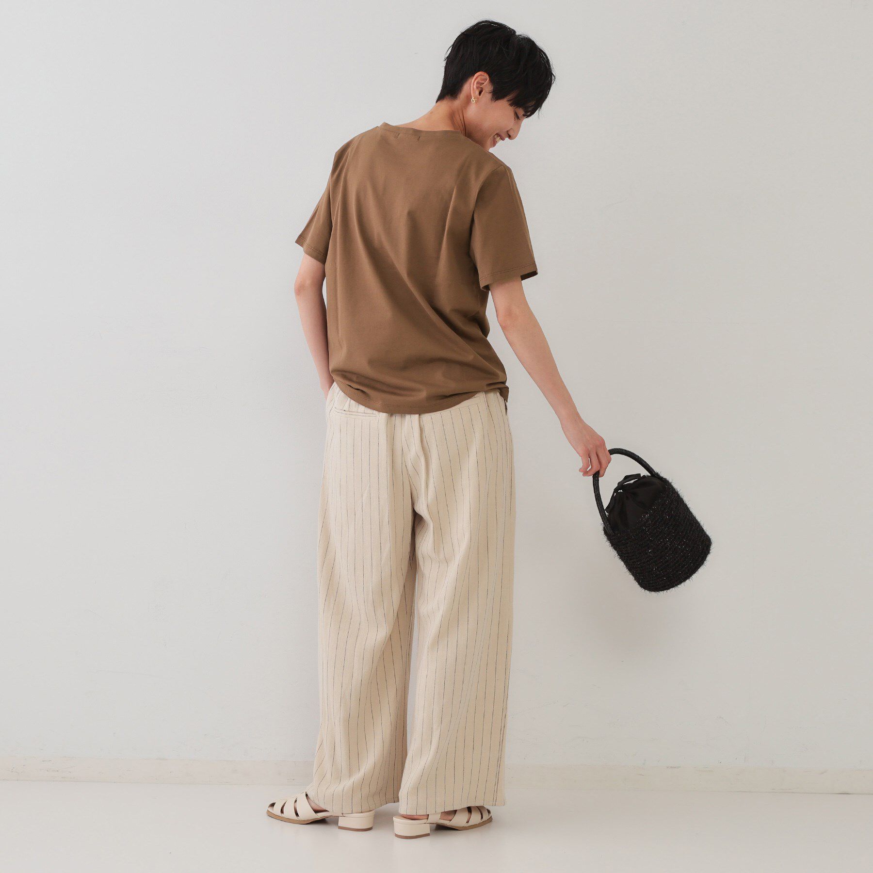 OPAQUE.CLIP「サーフロゴTシャツ【洗濯機洗い可】」|Tシャツ・カットソー|