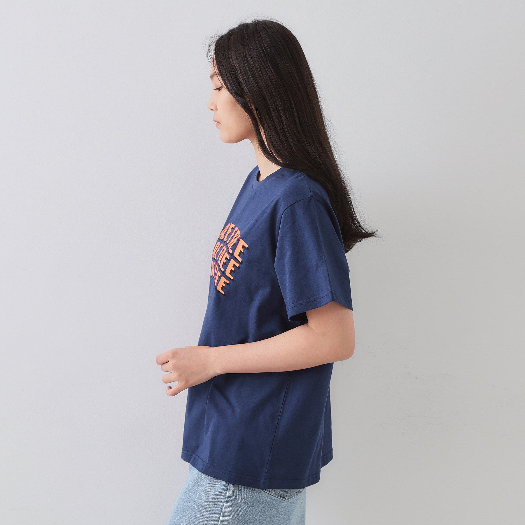OPAQUE.CLIP「カラーロゴTシャツ【洗濯機洗い可】」|Tシャツ・カットソー|