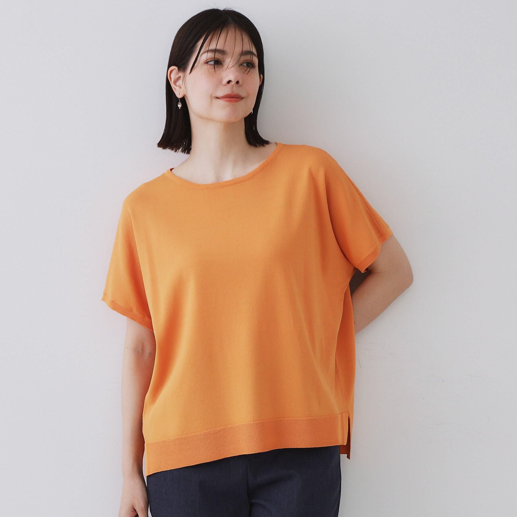 OPAQUE.CLIP「《6色展開/S-LLサイズ》ドルマンスリーブニット【UV/接触冷感/洗濯機洗い可/抗ピル】」|ニット・セーター|