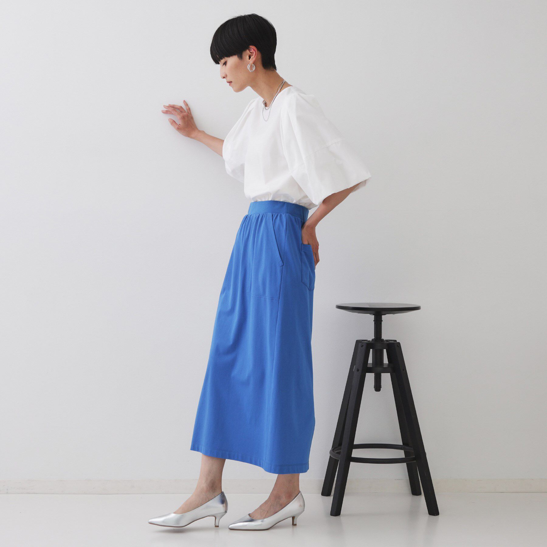 OPAQUE.CLIP「バルーンスリーブブラウス【洗濯機洗い可】」|シャツ・ブラウス|