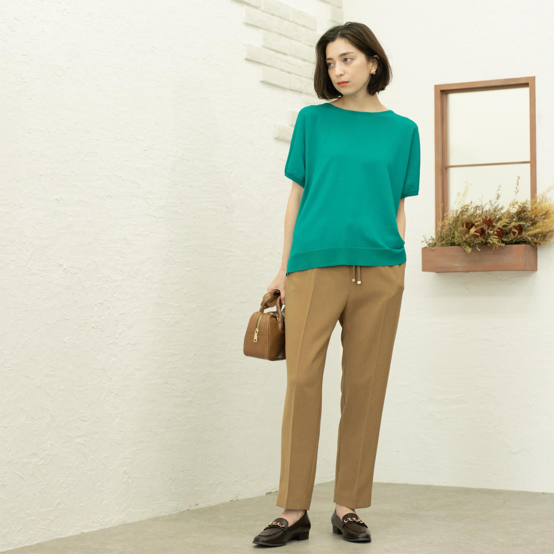 OPAQUE.CLIP「美脚イージーテーパードパンツ【防シワ/洗濯機洗い可/抗ピル/ストレッチ】《丈が選べる/SS-LLサイ」|その他|