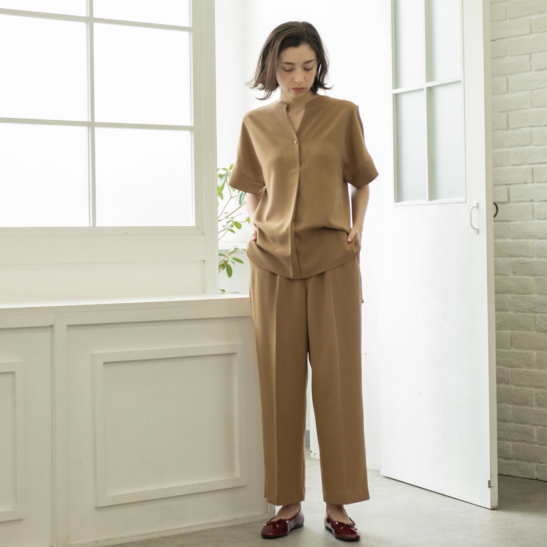 OPAQUE.CLIP「美脚イージーワイドパンツ【防シワ/洗濯機洗い可/抗ピル/ストレッチ】《丈が選べる/SS-LLサイズ/」|その他|