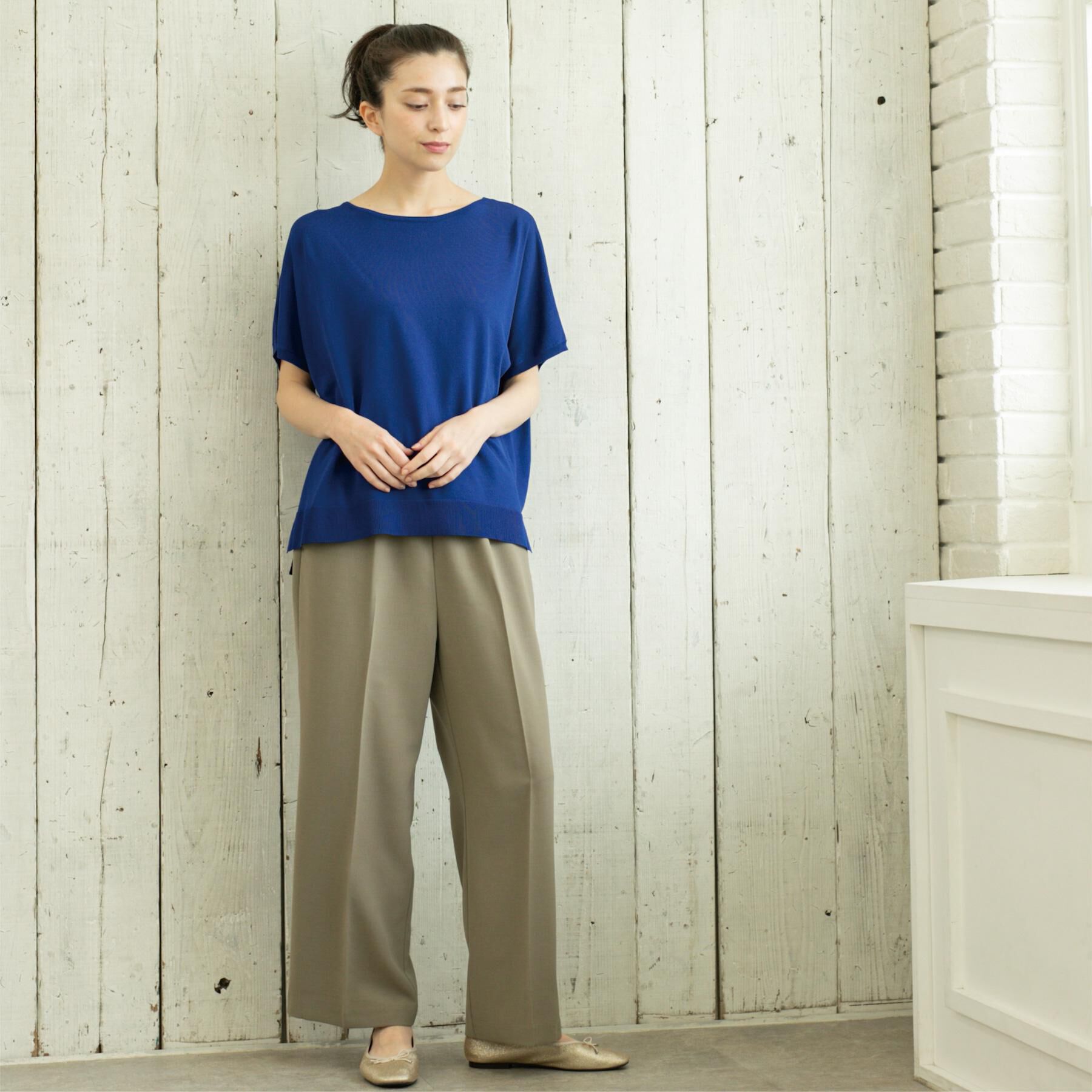 OPAQUE.CLIP「美脚イージーワイドパンツ【防シワ/洗濯機洗い可/抗ピル/ストレッチ】《丈が選べる/SS-LLサイズ/」|その他|