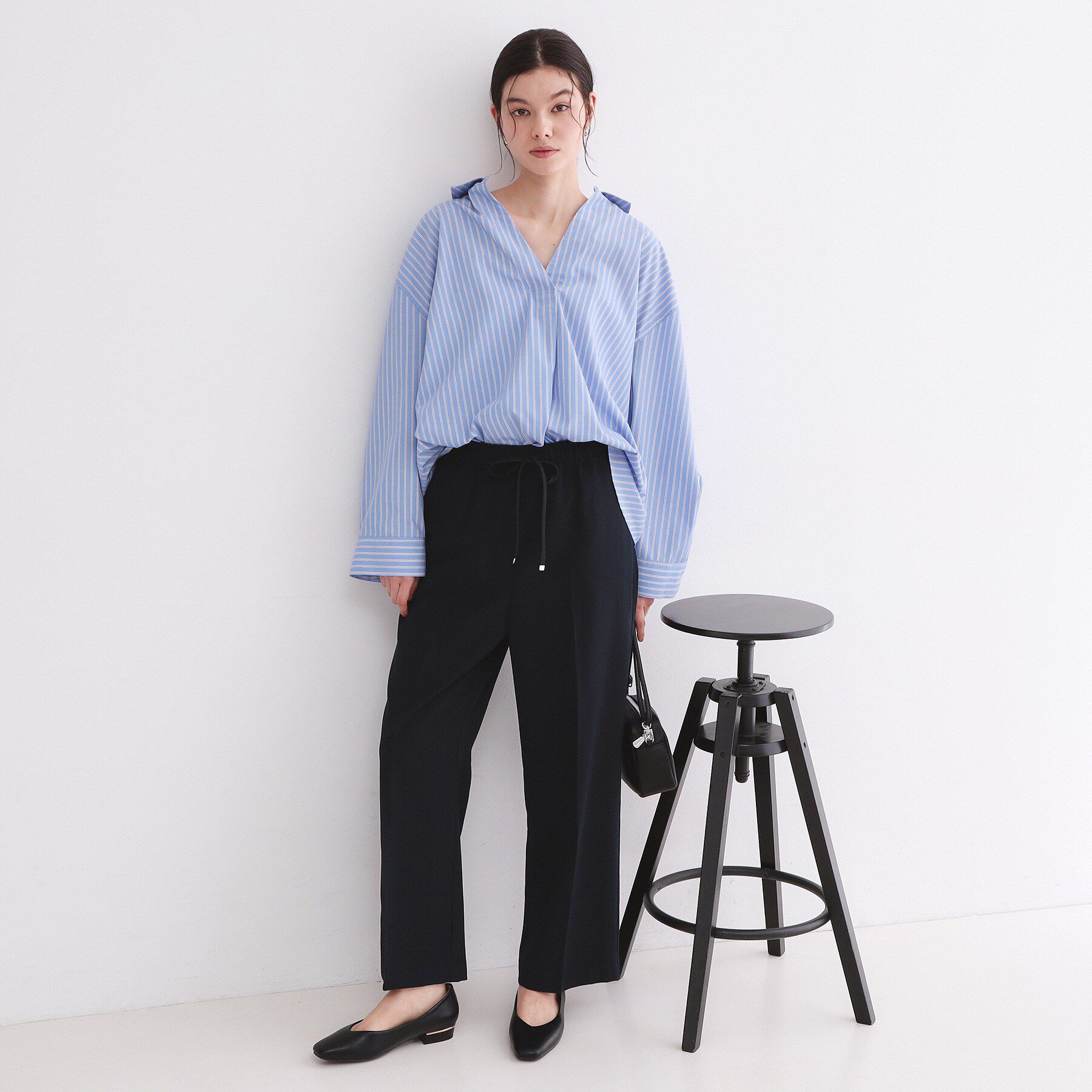 OPAQUE.CLIP「美脚イージーワイドパンツ【防シワ/洗濯機洗い可/抗ピル/ストレッチ】《丈が選べる/SS-LLサイズ/」|その他|