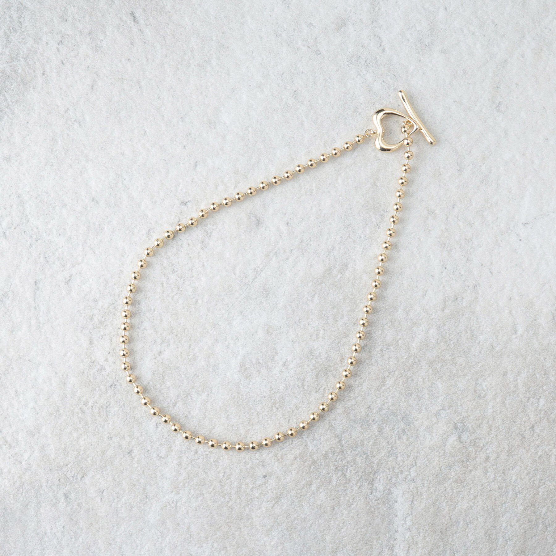 OPAQUE.CLIP「ハートマンテル ボールチェーンネックレス」|ネックレス|