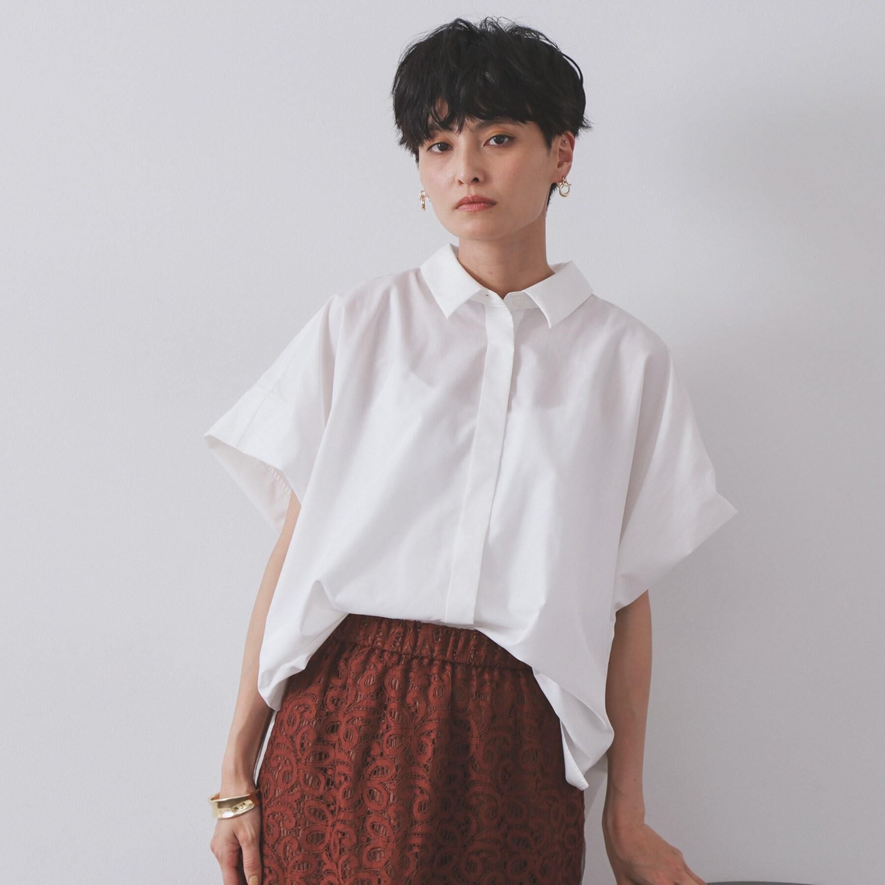 OPAQUE.CLIP「《andGIRL掲載》リラクシーシャツ【洗濯機洗い可】」|シャツ・ブラウス|