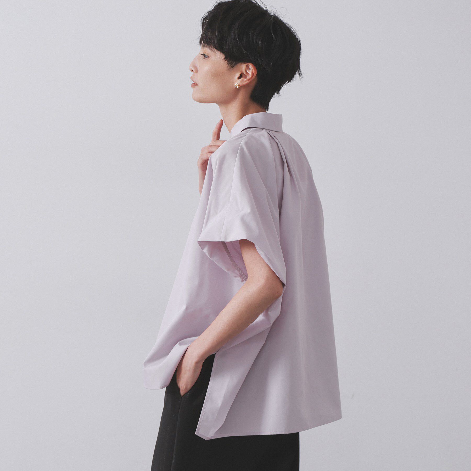 OPAQUE.CLIP「《andGIRL掲載》リラクシーシャツ【洗濯機洗い可】」|シャツ・ブラウス|