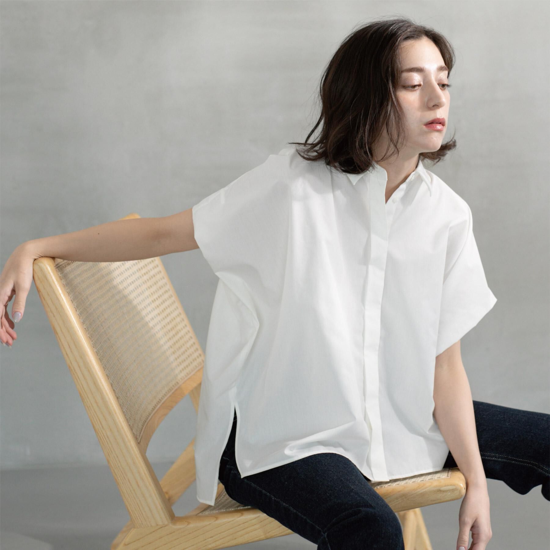 OPAQUE.CLIP「《andGIRL掲載》リラクシーシャツ【洗濯機洗い可】」|シャツ・ブラウス|