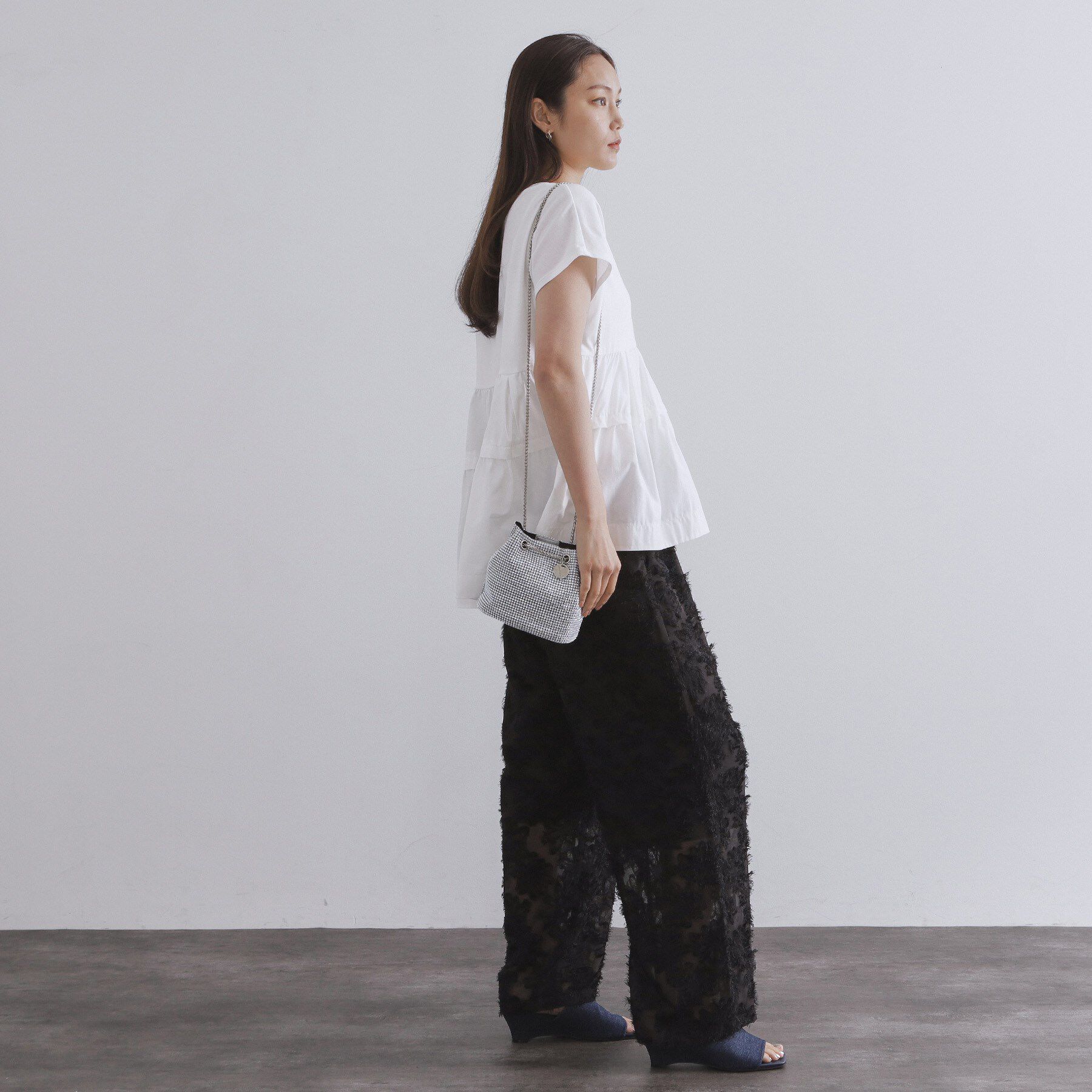 OPAQUE.CLIP「【2WAY】素材アソートシャイニー巾着ミニショルダーバッグ」|ショルダー・メッセンジャー|