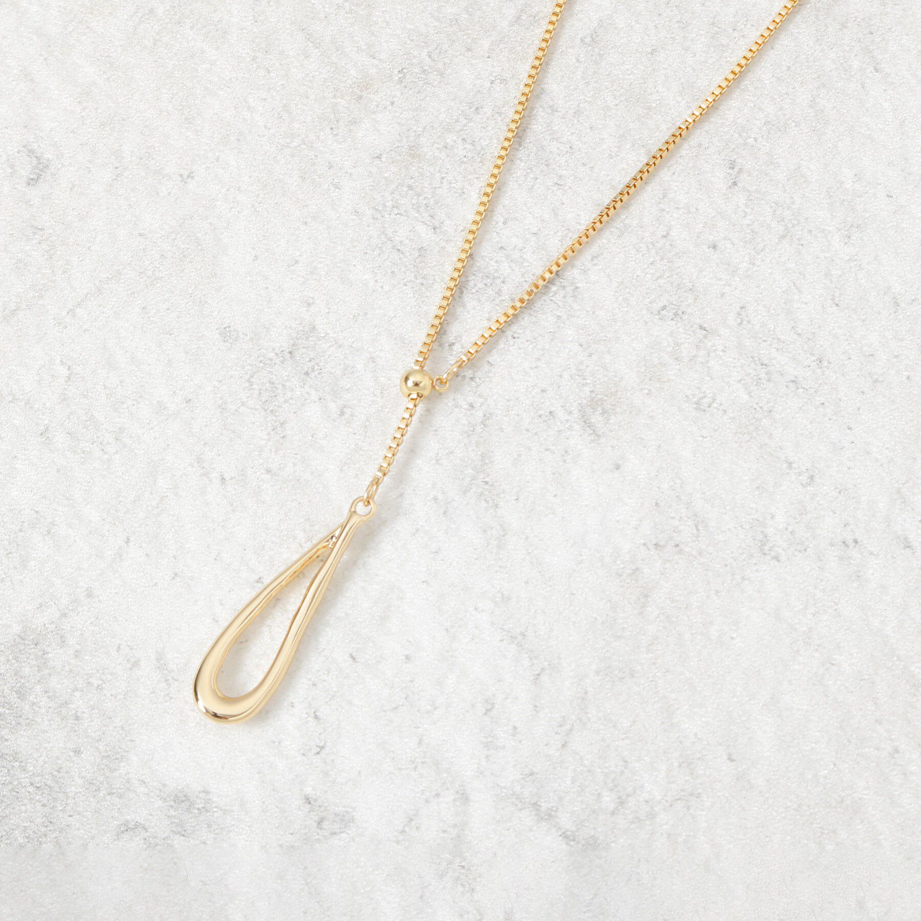 OPAQUE.CLIP「【2WAY】しずくメタルネックレス」|ネックレス|