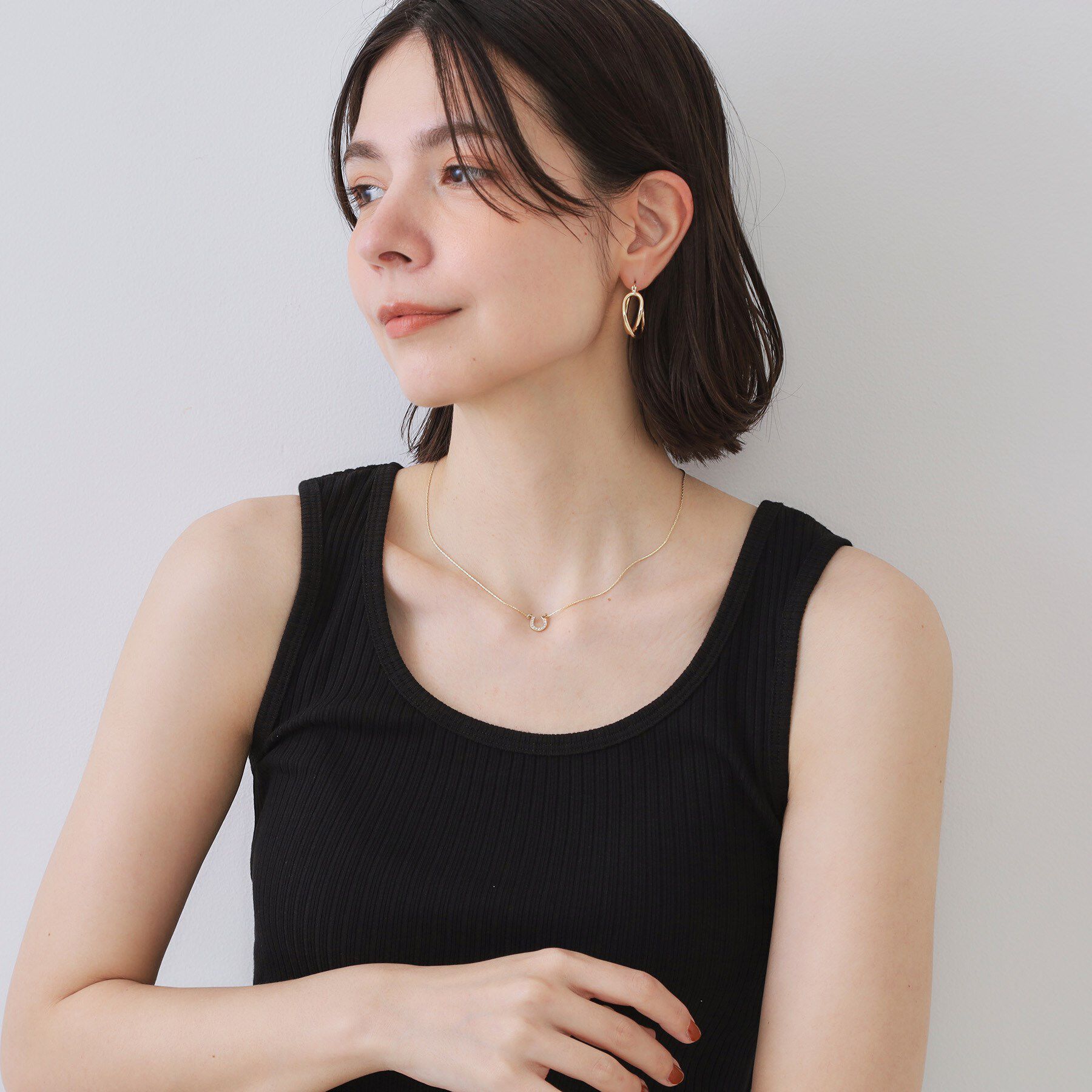 OPAQUE.CLIP「馬蹄ビジュープチペン」|ネックレス|