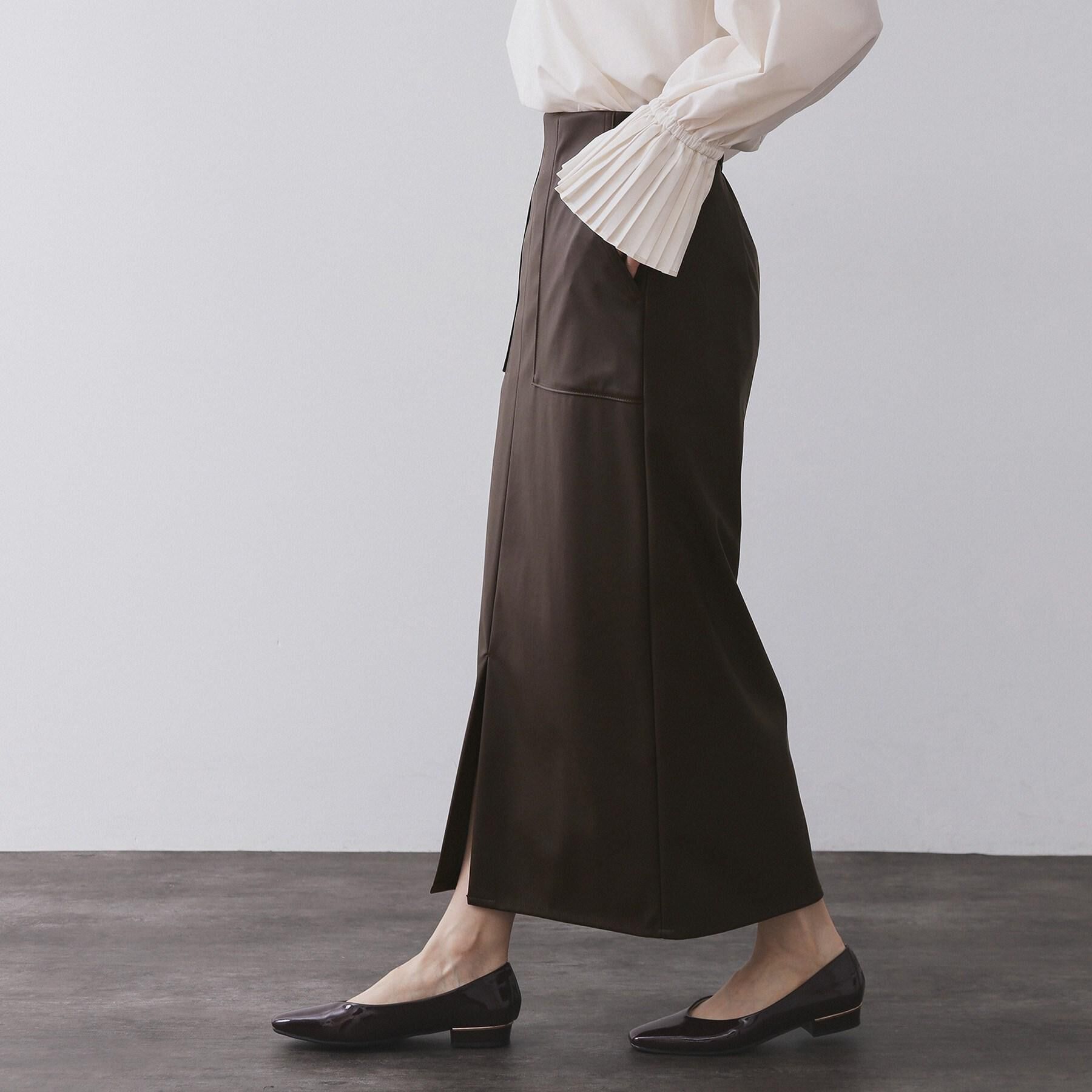 OPAQUE.CLIP「ストレッチダブルポケットタイトスカート【洗える】」|スカート|