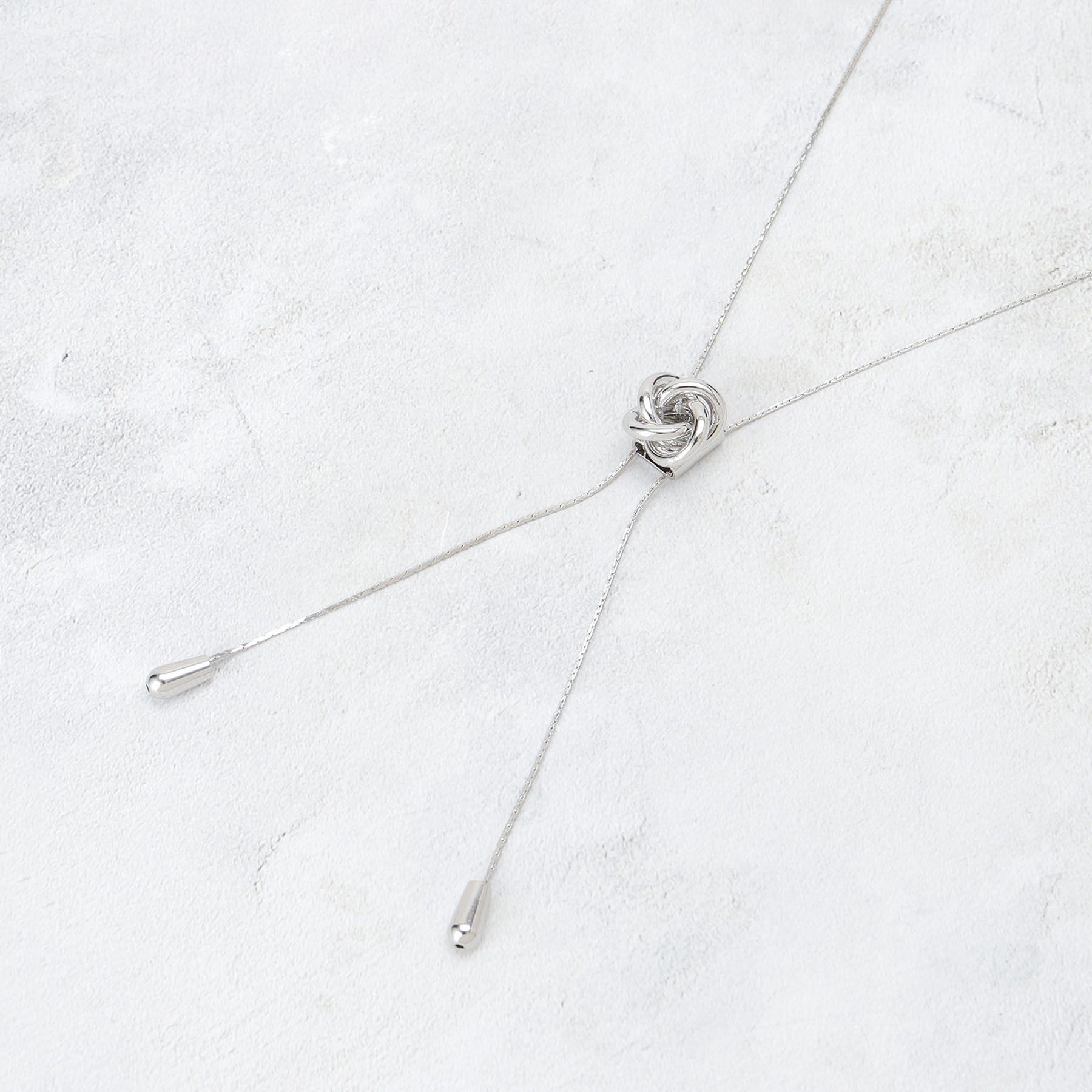 OPAQUE.CLIP「うずまきメタルスライドネックレス」|ネックレス|シルバー(006)