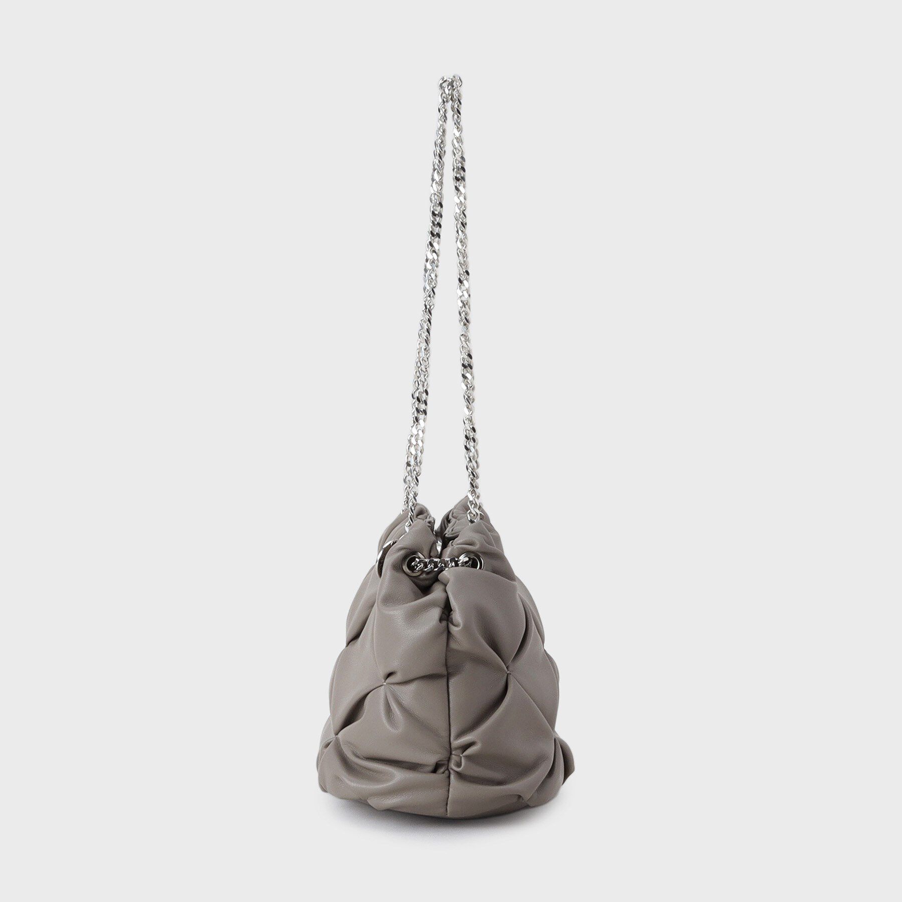 OPAQUE.CLIP「【2WAY】ラム調合皮巾着ミニショルダーバッグ」|ショルダー・メッセンジャー|