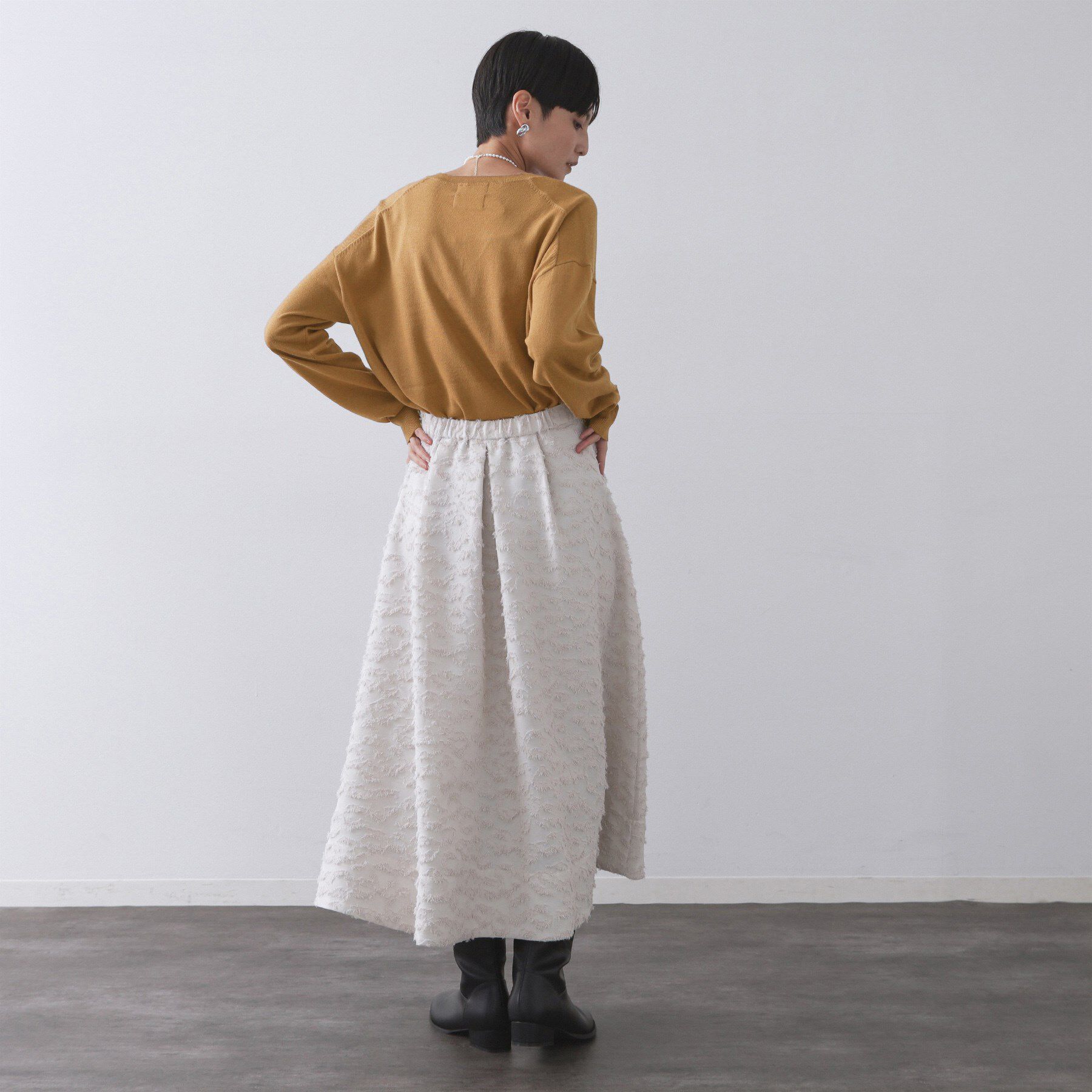 OPAQUE.CLIP「Vネックニット/エクストラファインメリノウール【THEシリーズ/洗濯機OK】」|ニット・セーター|