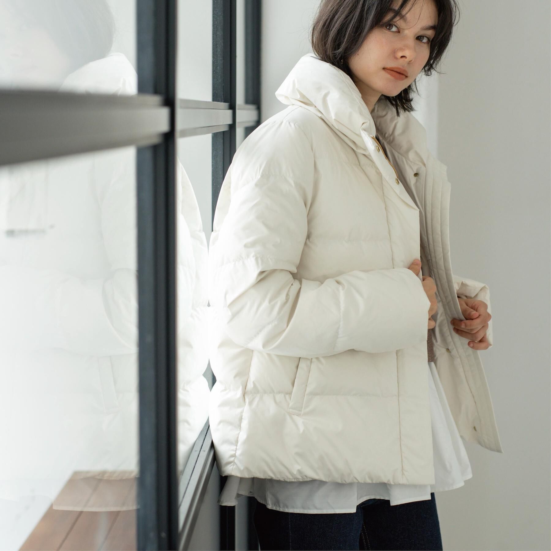 OPAQUE.CLIP「撥水ショートダウン【防風/抗菌防臭/洗濯機洗い可】《SS～LL》」|ダウン|