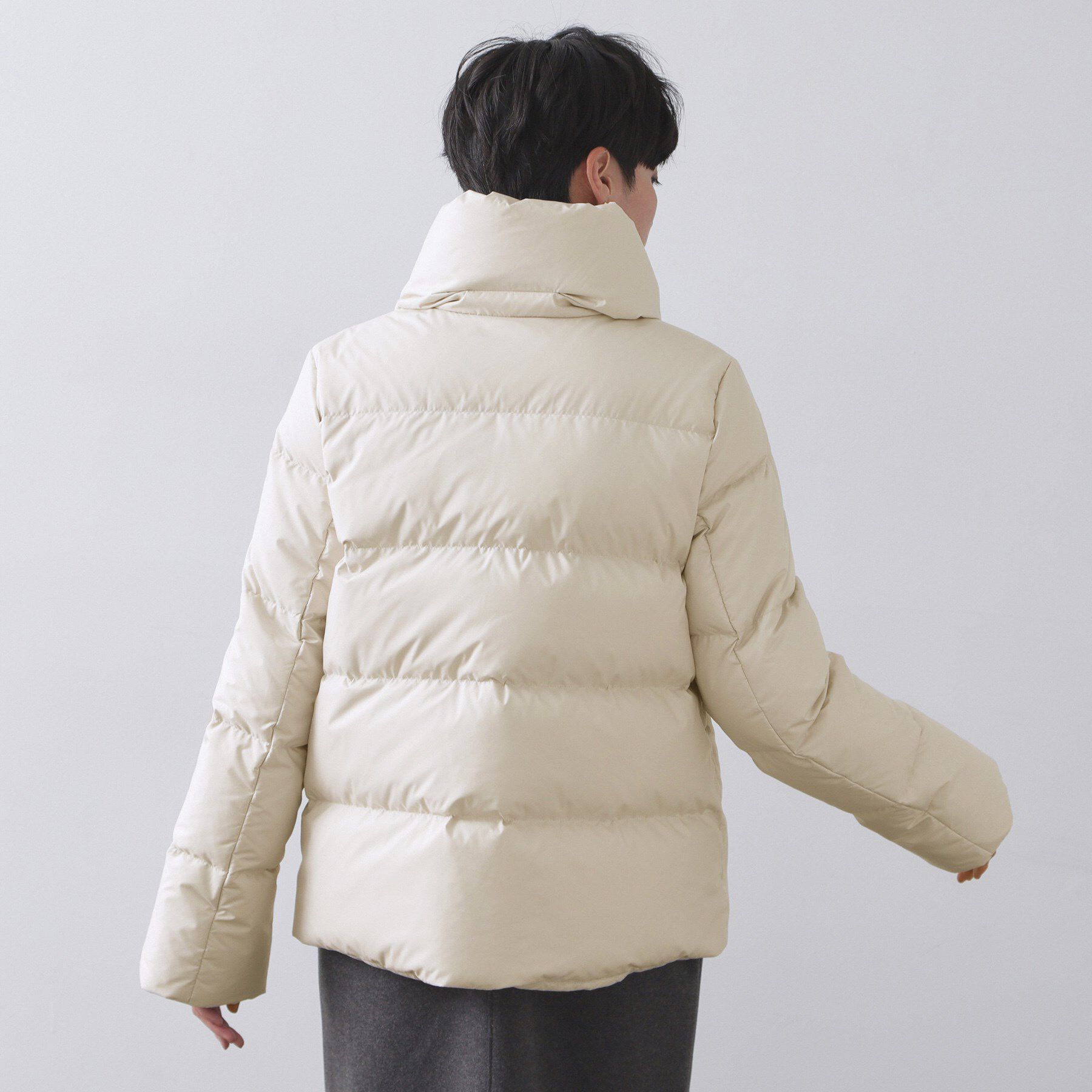 OPAQUE.CLIP「撥水ショートダウン【防風/抗菌防臭/洗濯機洗い可】《SS～LL》」|ダウン|