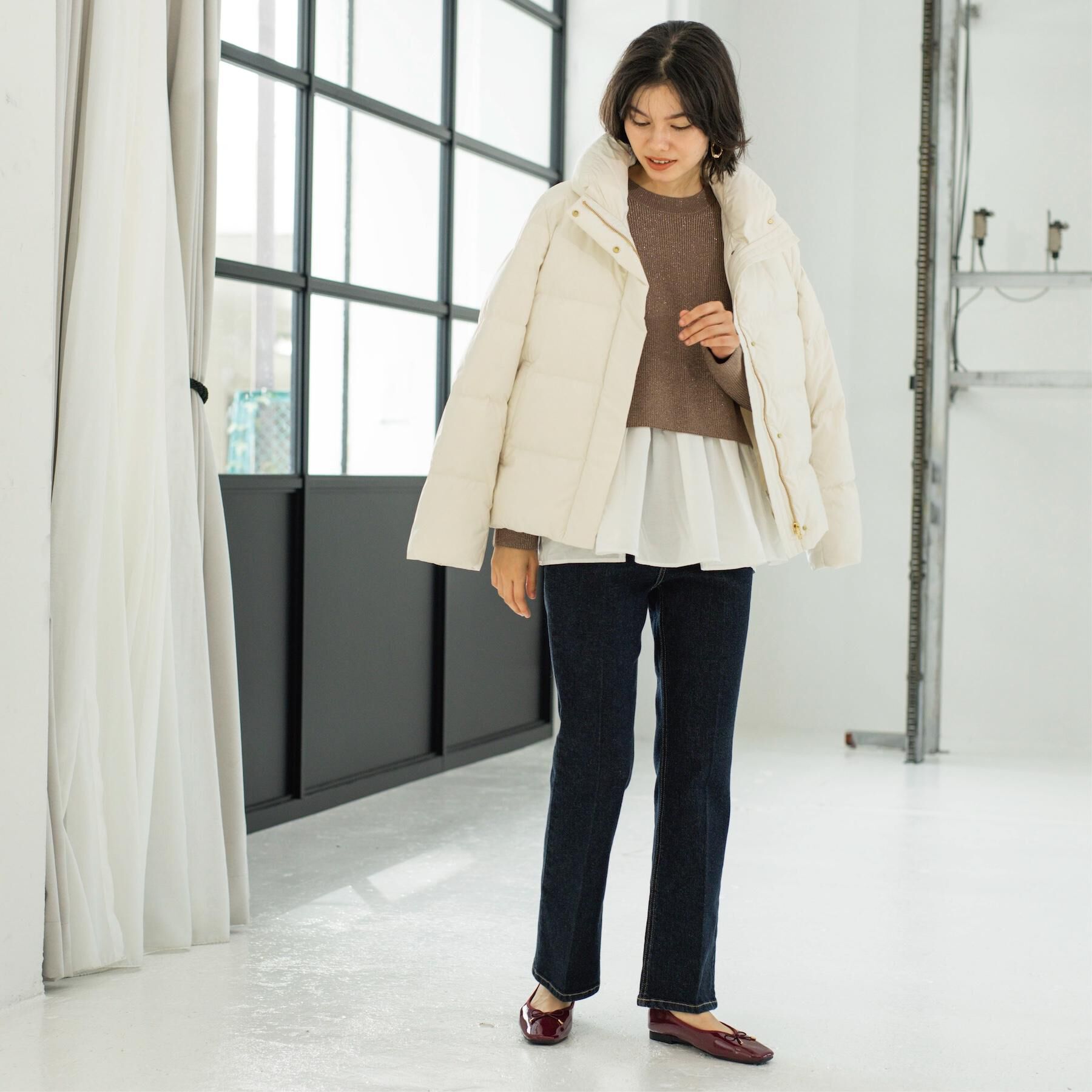 OPAQUE.CLIP「撥水ショートダウン【防風/抗菌防臭/洗濯機洗い可】《SS～LL》」|ダウン|