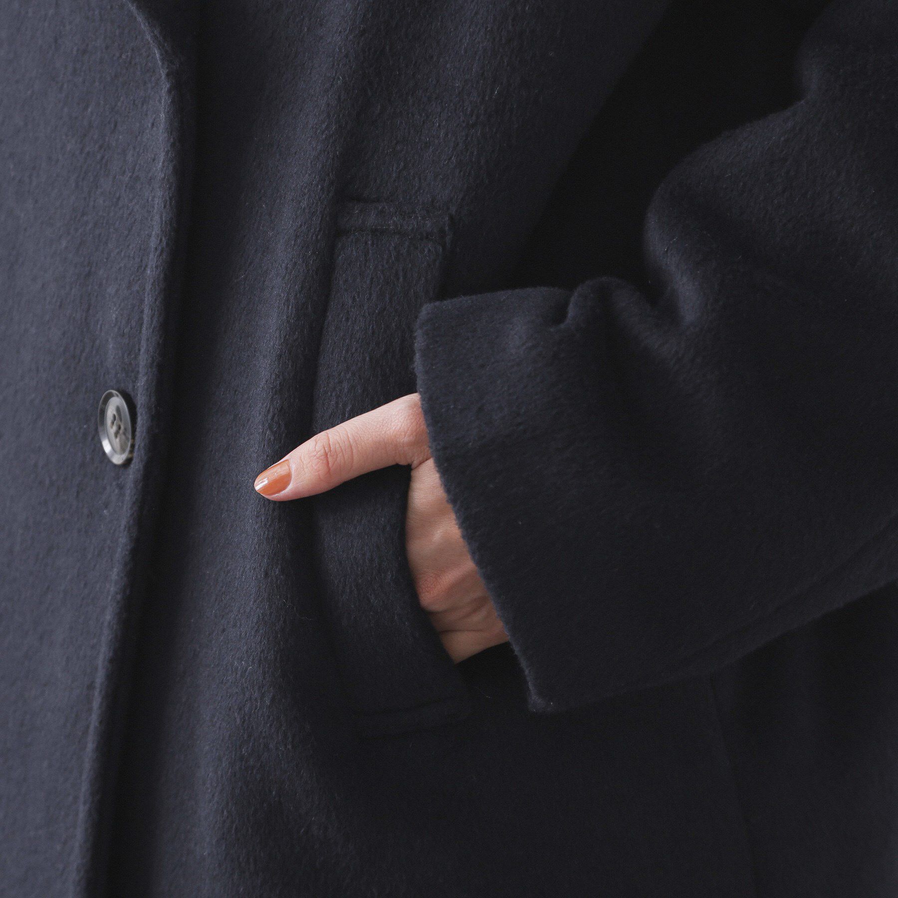 OPAQUE.CLIP「カシミヤブレンドウールミドルピーコート」|ピーコート|