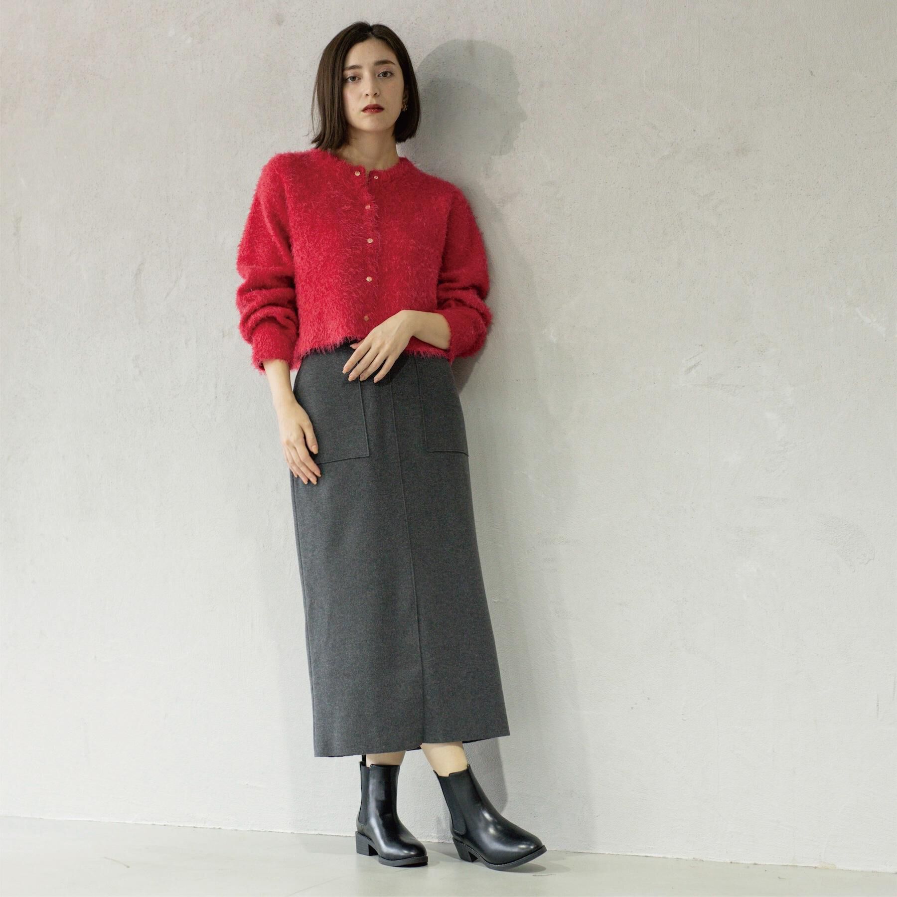 OPAQUE.CLIP「ウールライクタイトスカート【洗濯機洗い可】《8col》」|スカート|