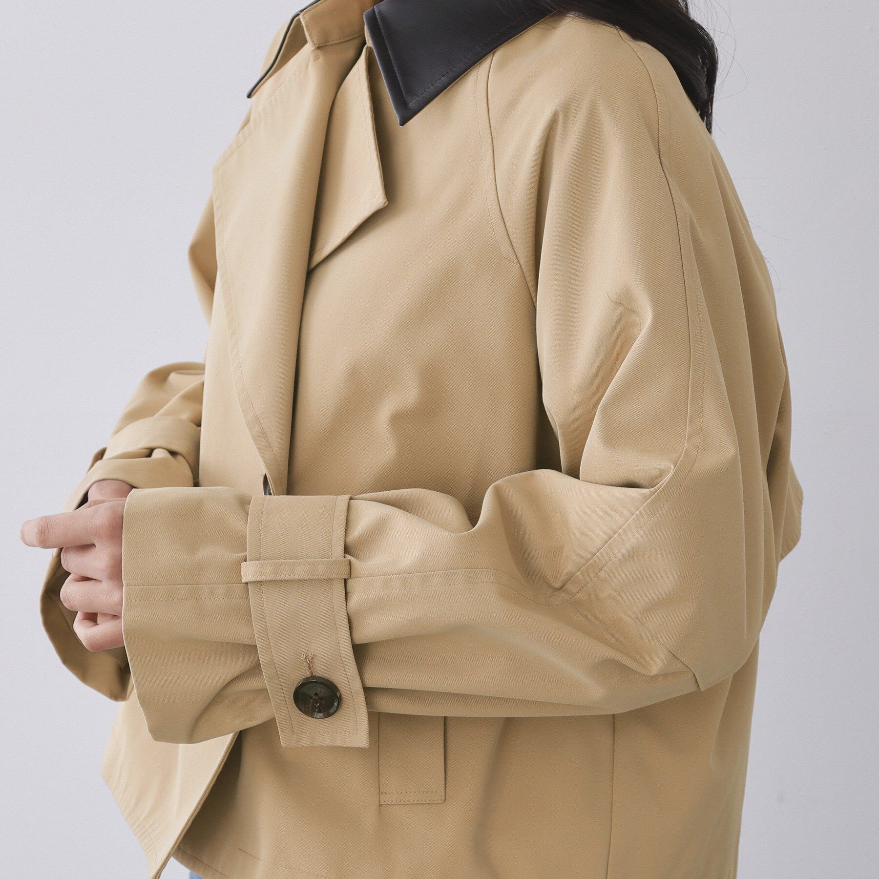 OPAQUE.CLIP「ショートトレンチコート【洗える】」|トレンチコート|