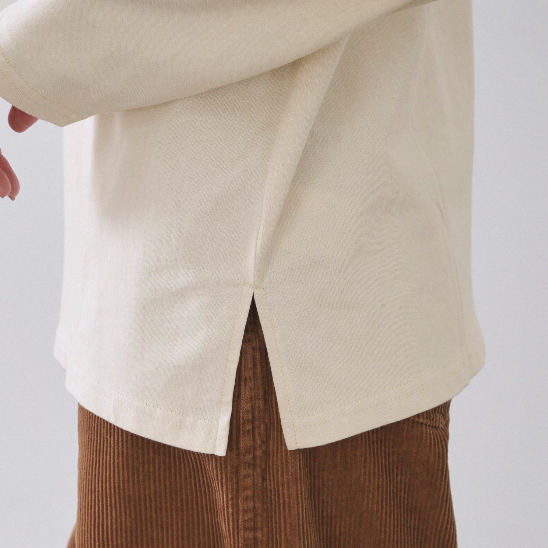 OPAQUE.CLIP「ロングロゴTシャツ【洗濯機OK】」|Tシャツ・カットソー|