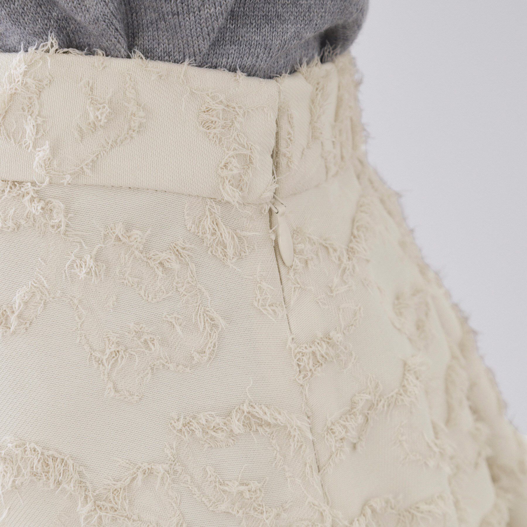 OPAQUE.CLIP「フェザージャカードタックフレアスカート【洗濯機OK】」|スカート|