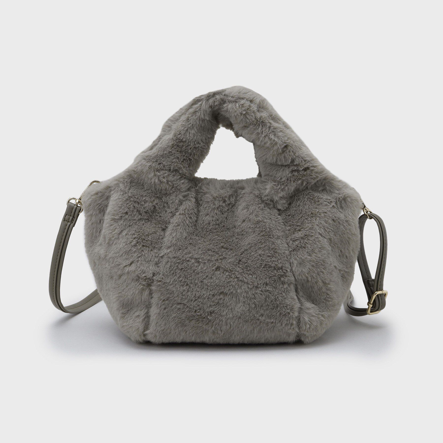 OPAQUE.CLIP「【2WAY】フェイクファーミドルトートバッグ」|トートバッグ|