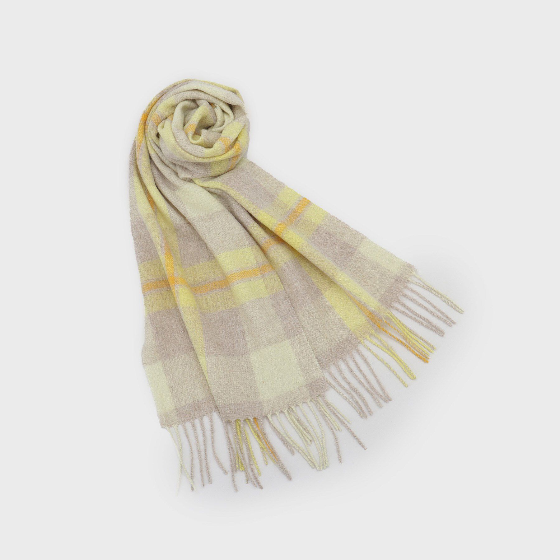 OPAQUE.CLIP「ウール100％マフラー【12col/洗える】」|ストール|イエロー(231)