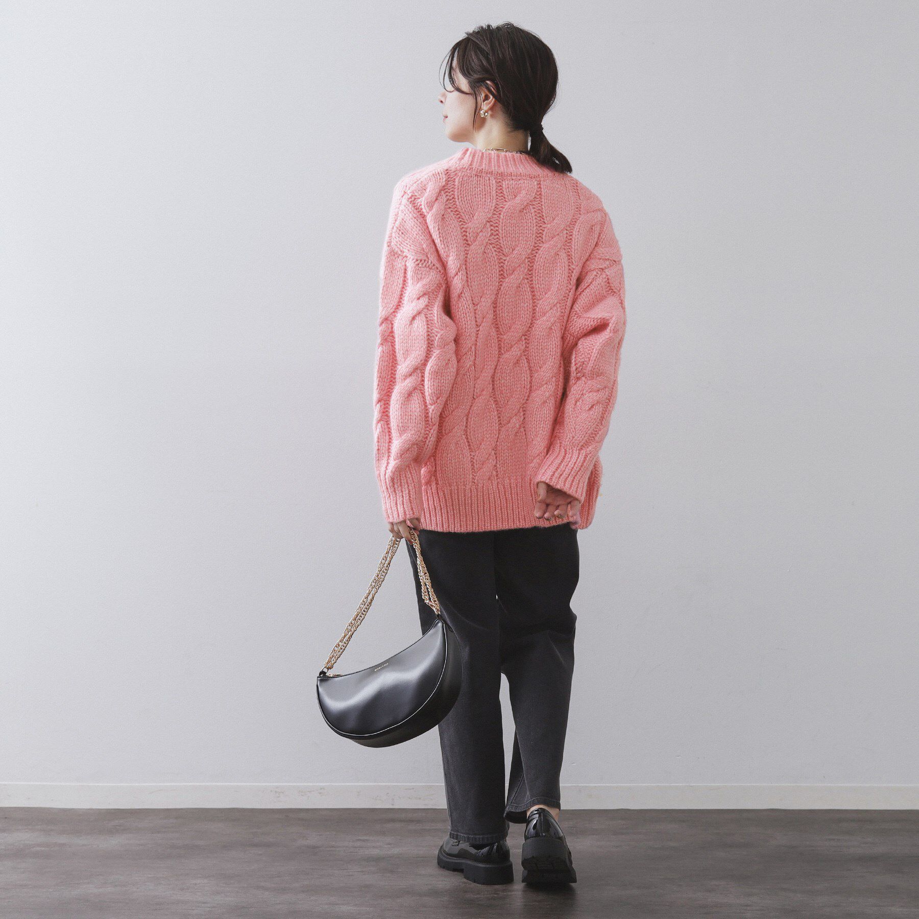 OPAQUE.CLIP「ケーブルローゲージニットカーディガン【洗濯機OK】」|カーディガン|