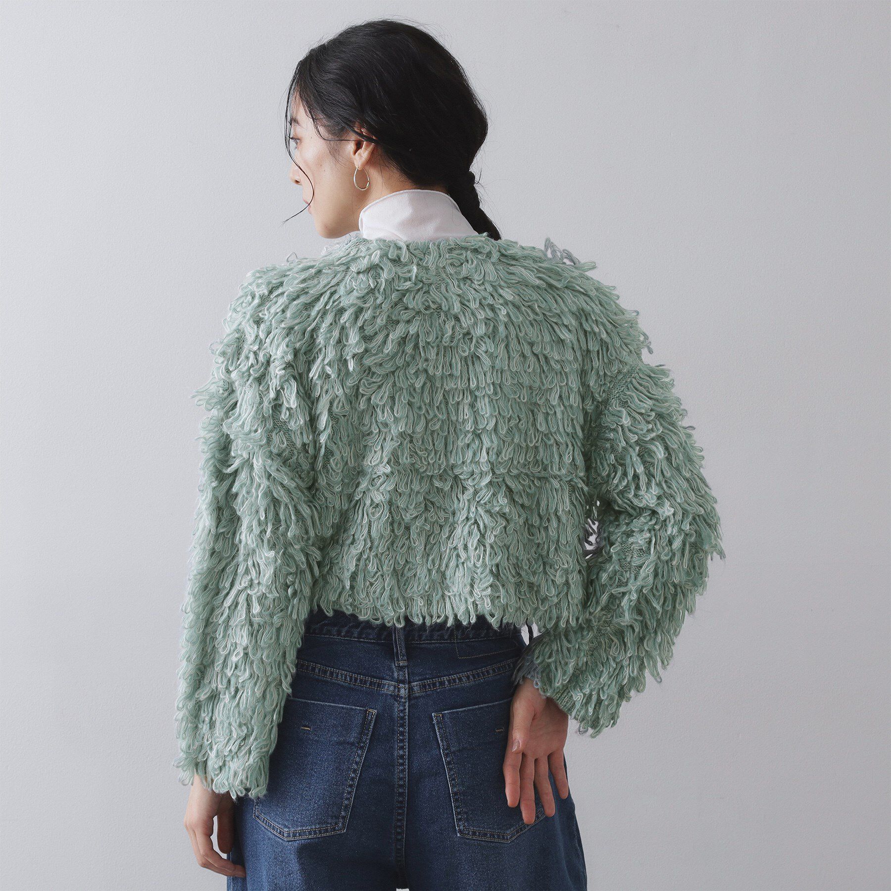 OPAQUE.CLIP「ループヤーンニットカーディガン」|カーディガン|