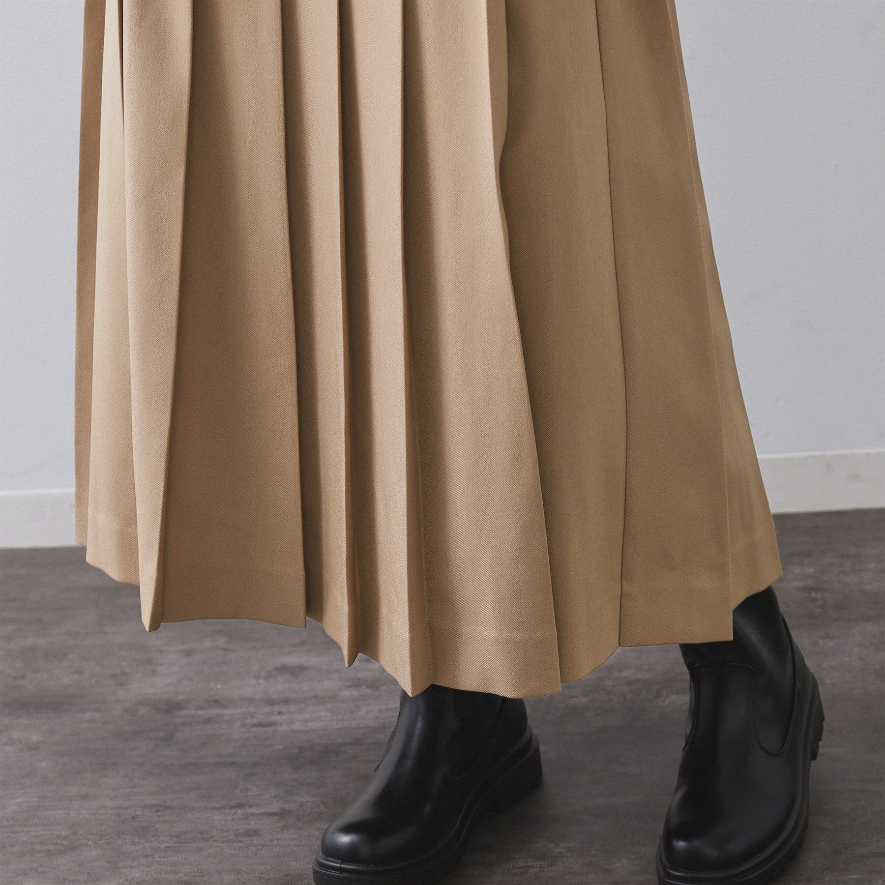 OPAQUE.CLIP「ワイドプリーツスカート【洗濯機OK】」|スカート|