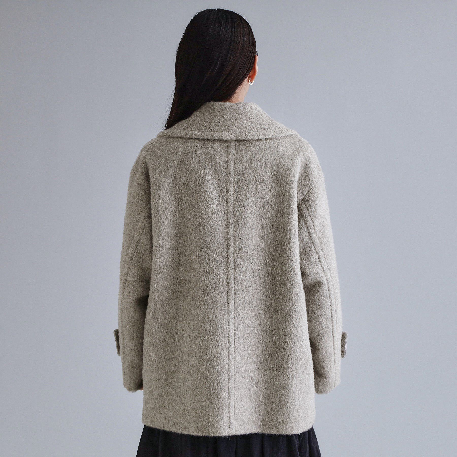 OPAQUE.CLIP「【es】《Mapel／マペル》シャギーミドルコート」|チェスターコート|