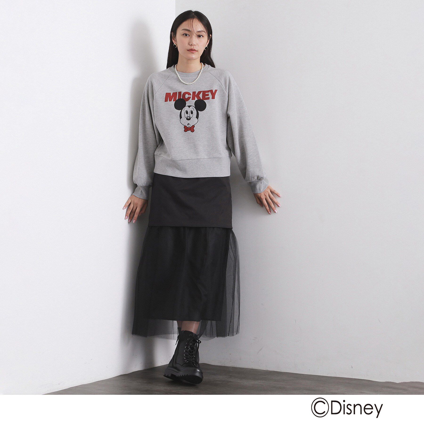 OPAQUE.CLIP「《Mickey Mouse》プリントアソートスウェット【洗濯機OK】」|パーカー|