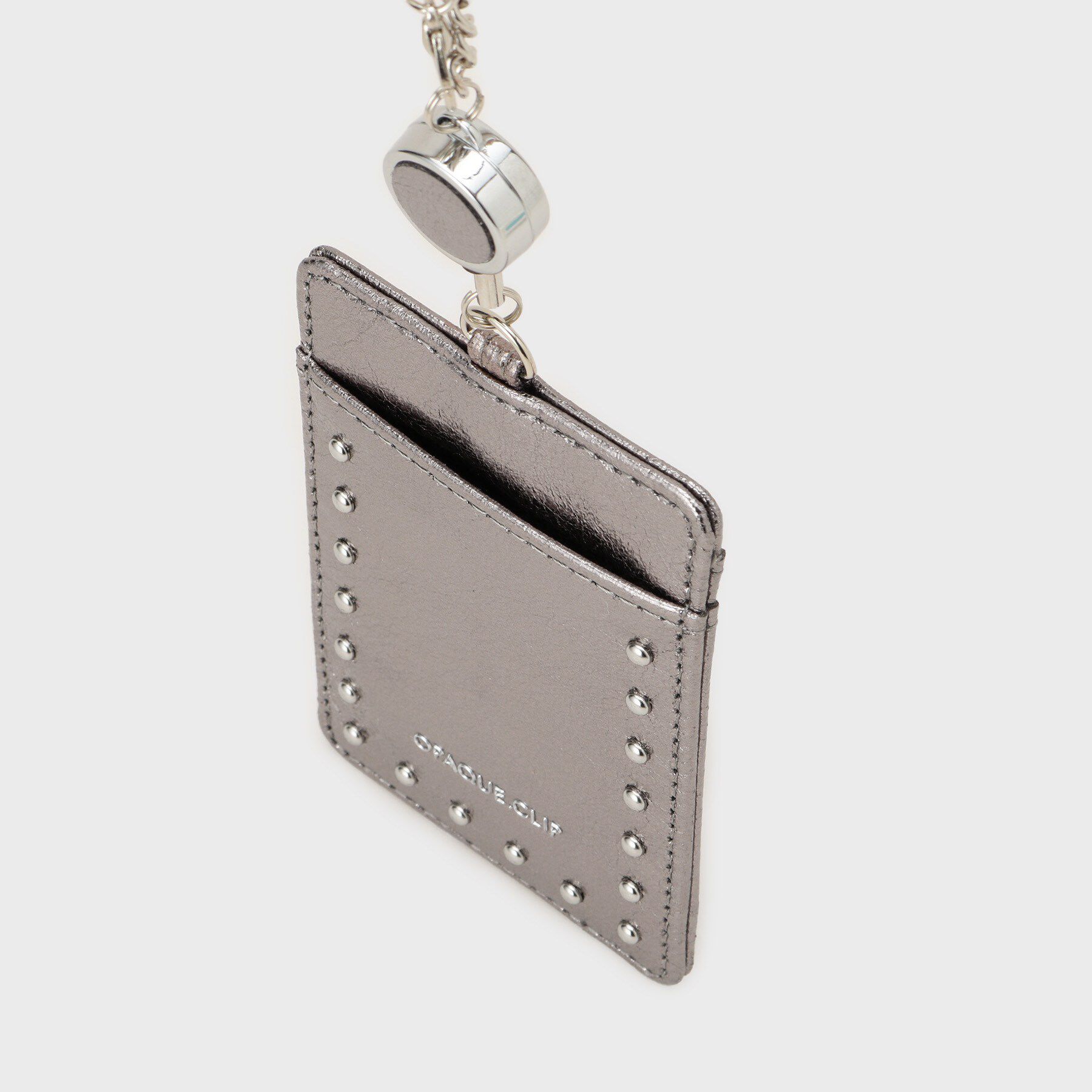 OPAQUE.CLIP「【リール付】スタッズデザインパスケース」|その他|