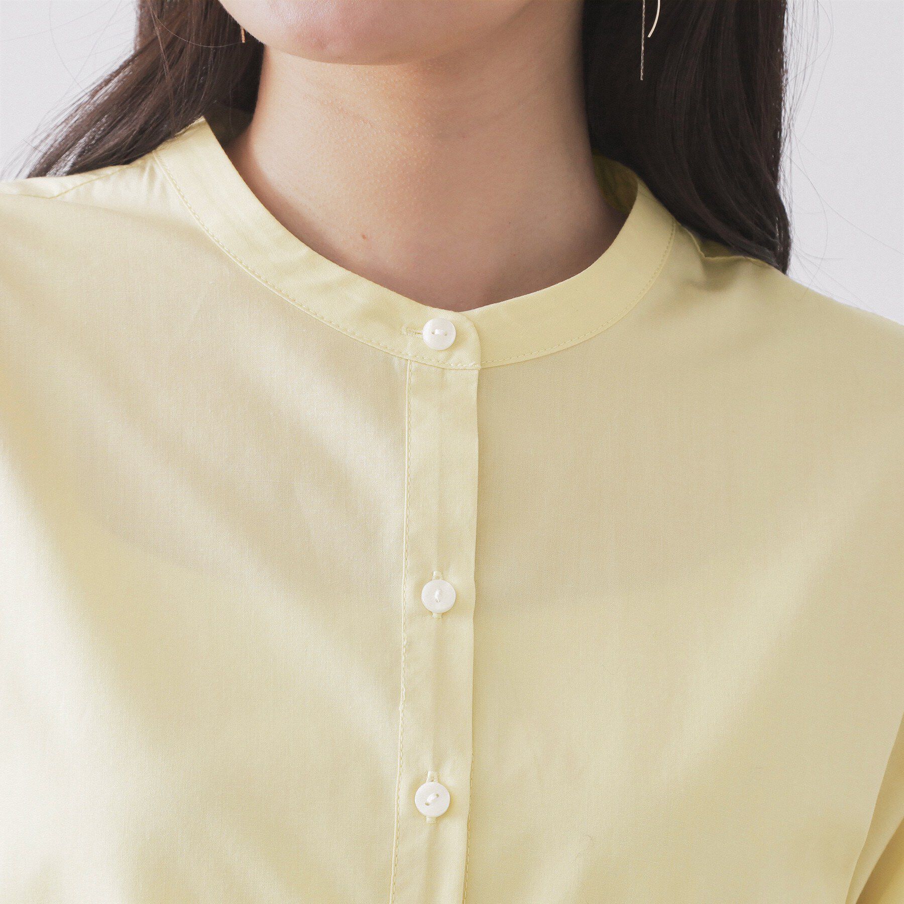 OPAQUE.CLIP「ペプラムシャツ【洗濯機OK】」|シャツ・ブラウス|