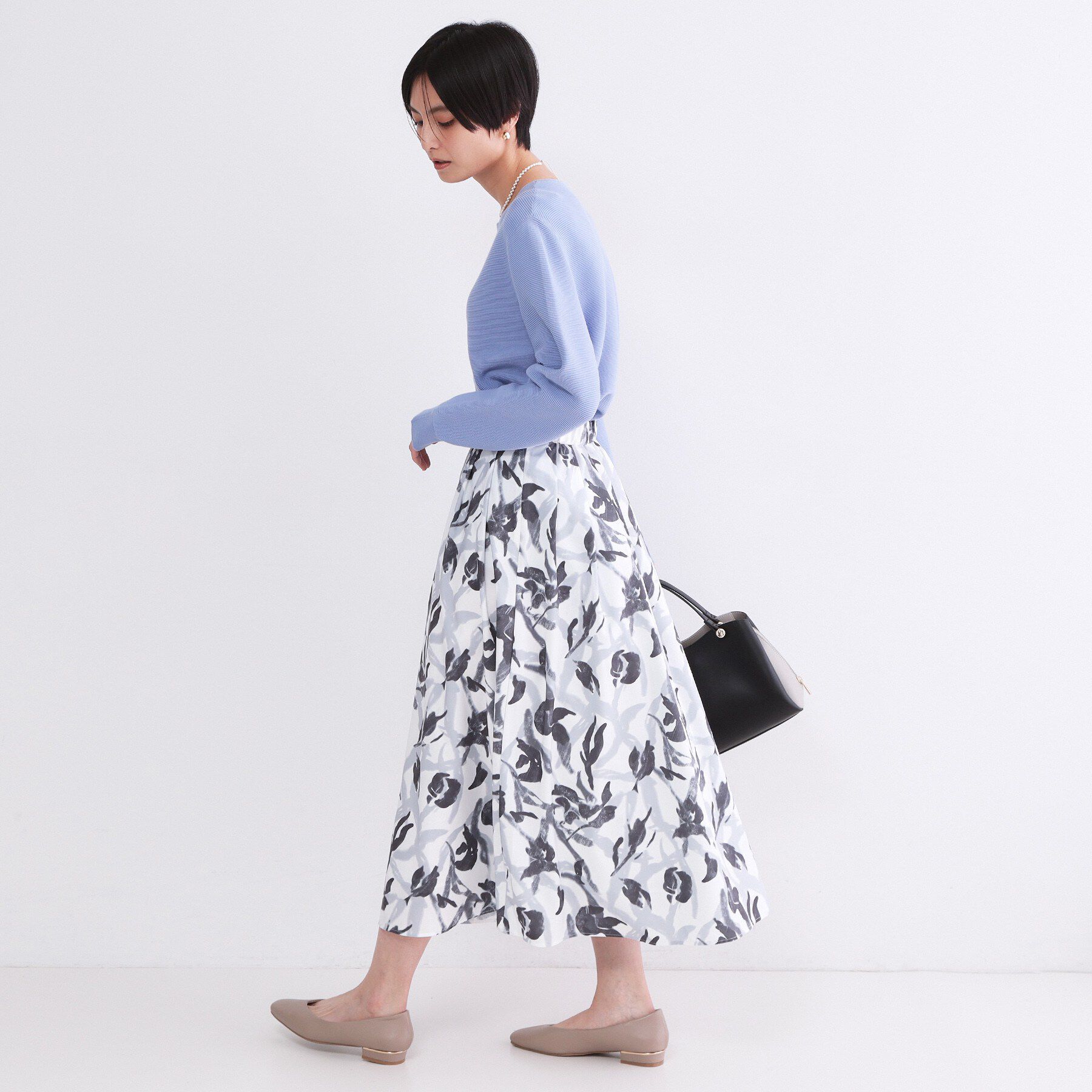 OPAQUE.CLIP「【UVケア】ボートネックガーターニット《6col/洗濯機OK》」|ニット・セーター|