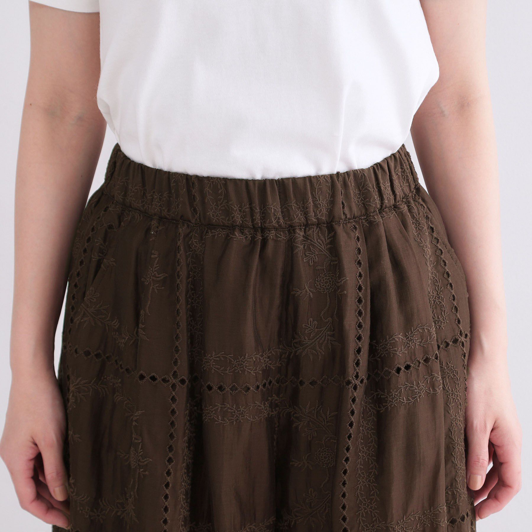 OPAQUE.CLIP「刺繍イージーワイドパンツ／セットアップ対応可【洗濯機OK】」|その他|